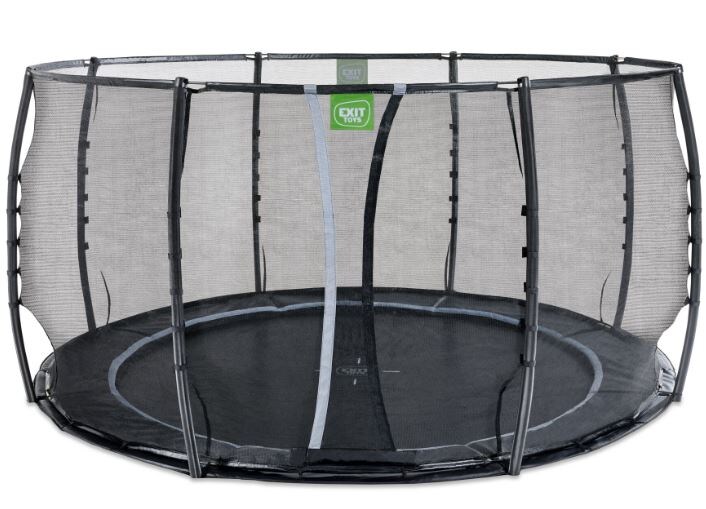 EXIT Dynamic Groundlevel ø427cm + Sicherheitsnetz Deluxe – Schwarz | 08720088268438