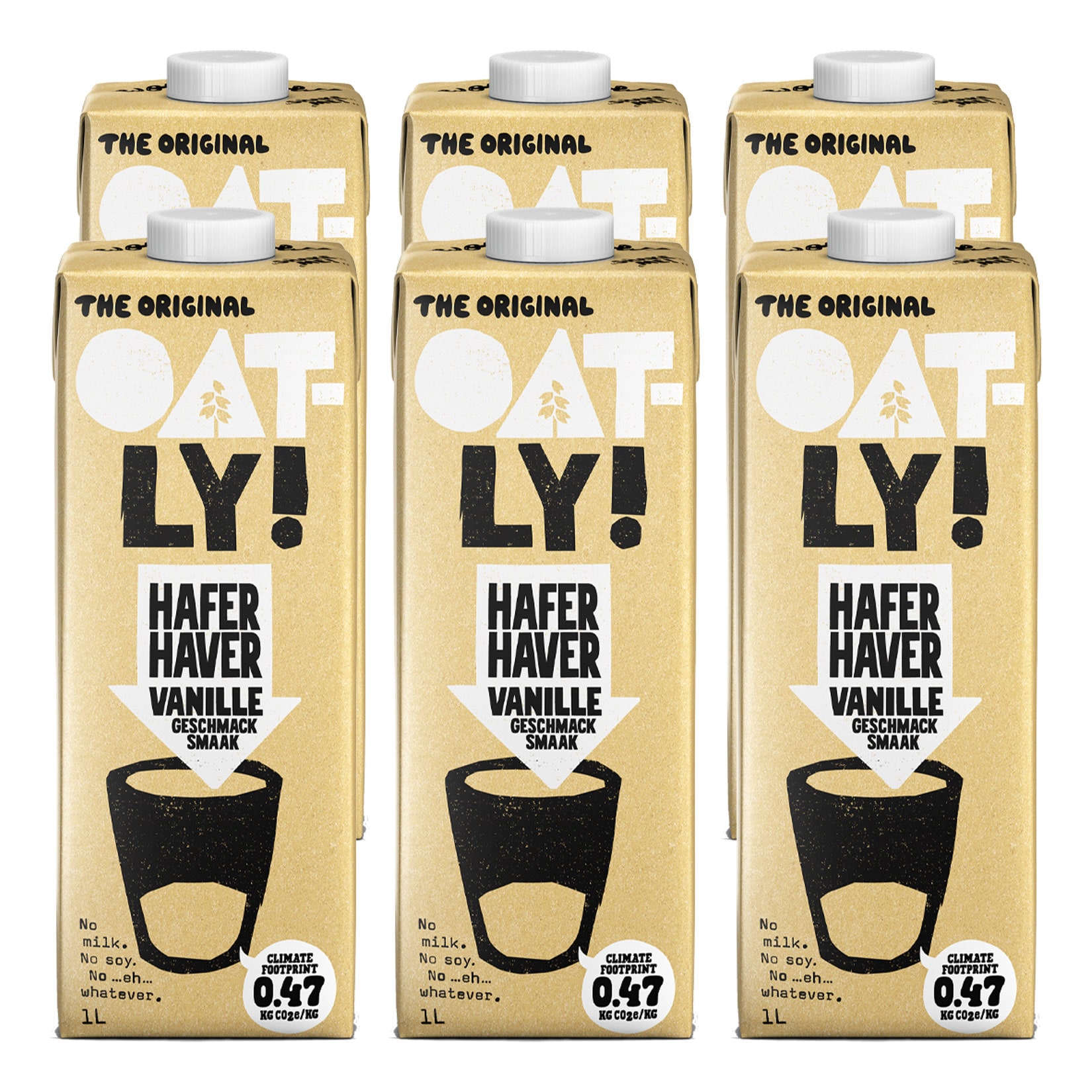 Oatly Haferdrink Vanille 1 Liter, 6er Pack - Bild 1