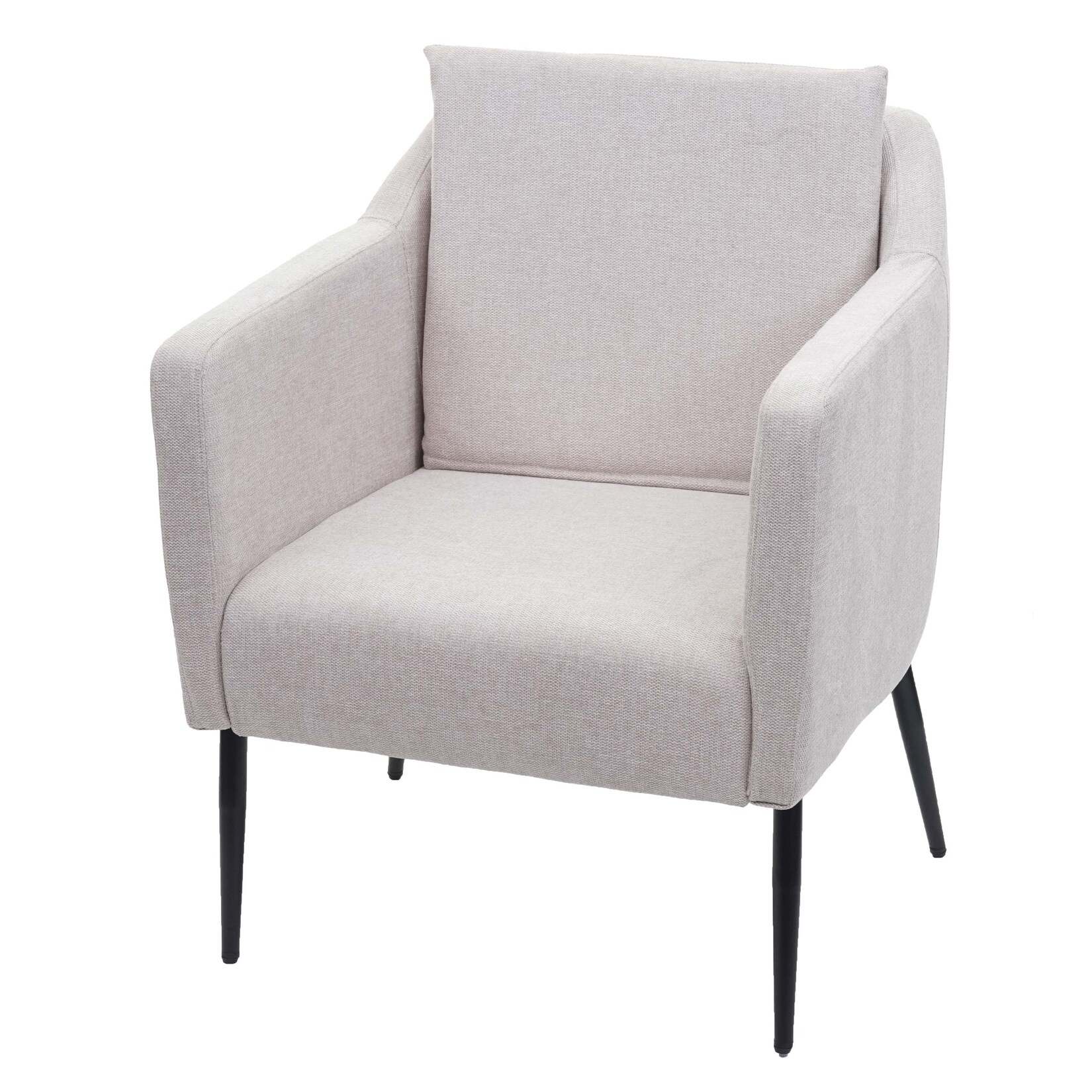 Lounge-Sessel MCW-H93a, Sessel Cocktailsessel Relaxsessel ~ Stoff/Textil creme-beige