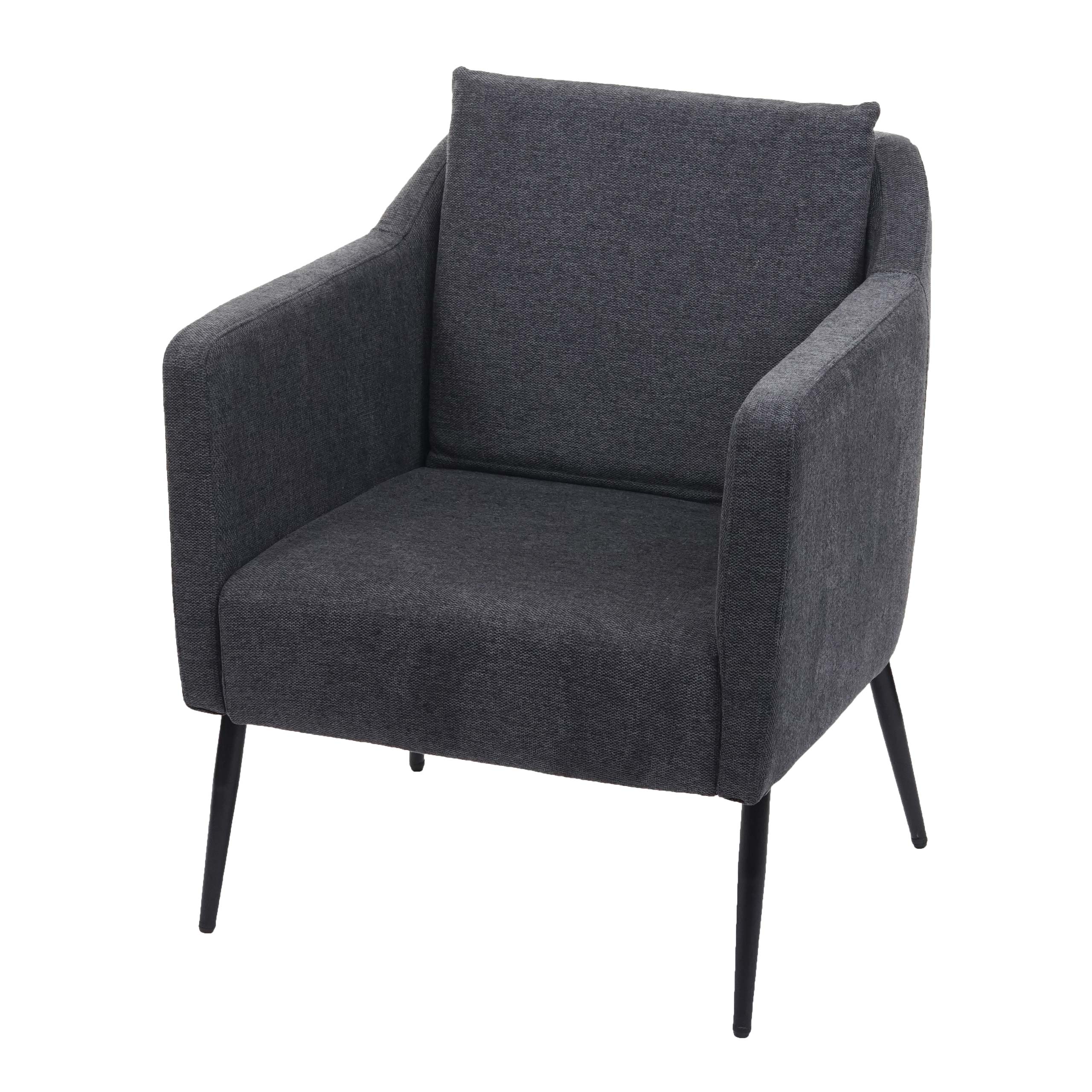 Lounge-Sessel MCW-H93a, Sessel Cocktailsessel Relaxsessel ~ Stoff/Textil dunkelgrau - Bild 1
