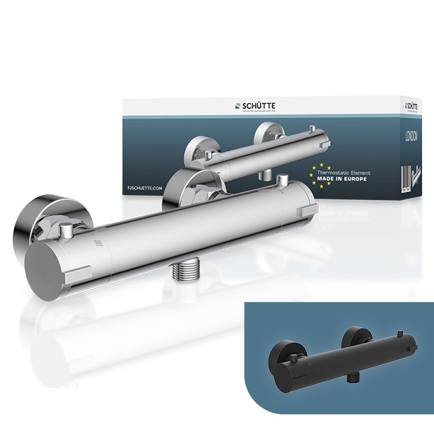 SCH&Uuml;TTE Duscharmatur LONDON mit Thermostat, Chrom - Bild 1