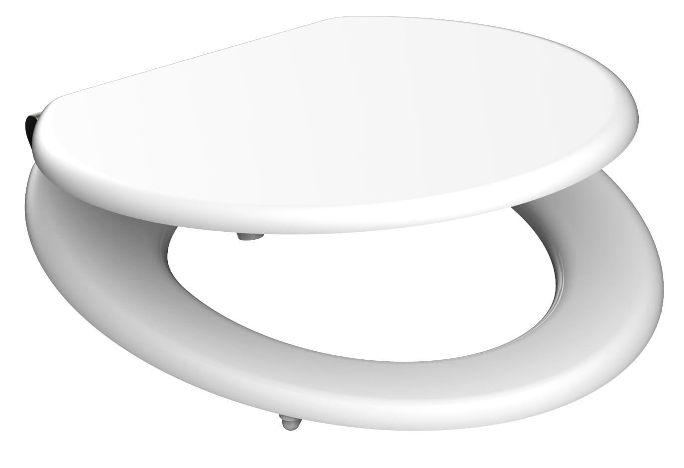 SCH&Uuml;TTE WC-Sitz mit MDF Holzkern und Absenkautomatik, Wei&szlig; - Bild 1