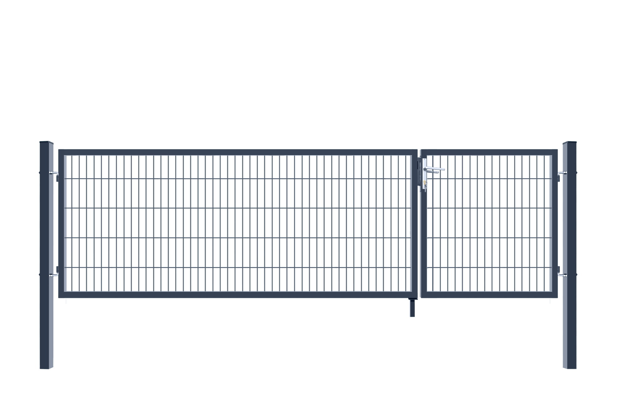 HOME DELUXE Doppelfl&uuml;gel Gartentor ADITUS anthrazit 120 x 350 cm - Bild 1