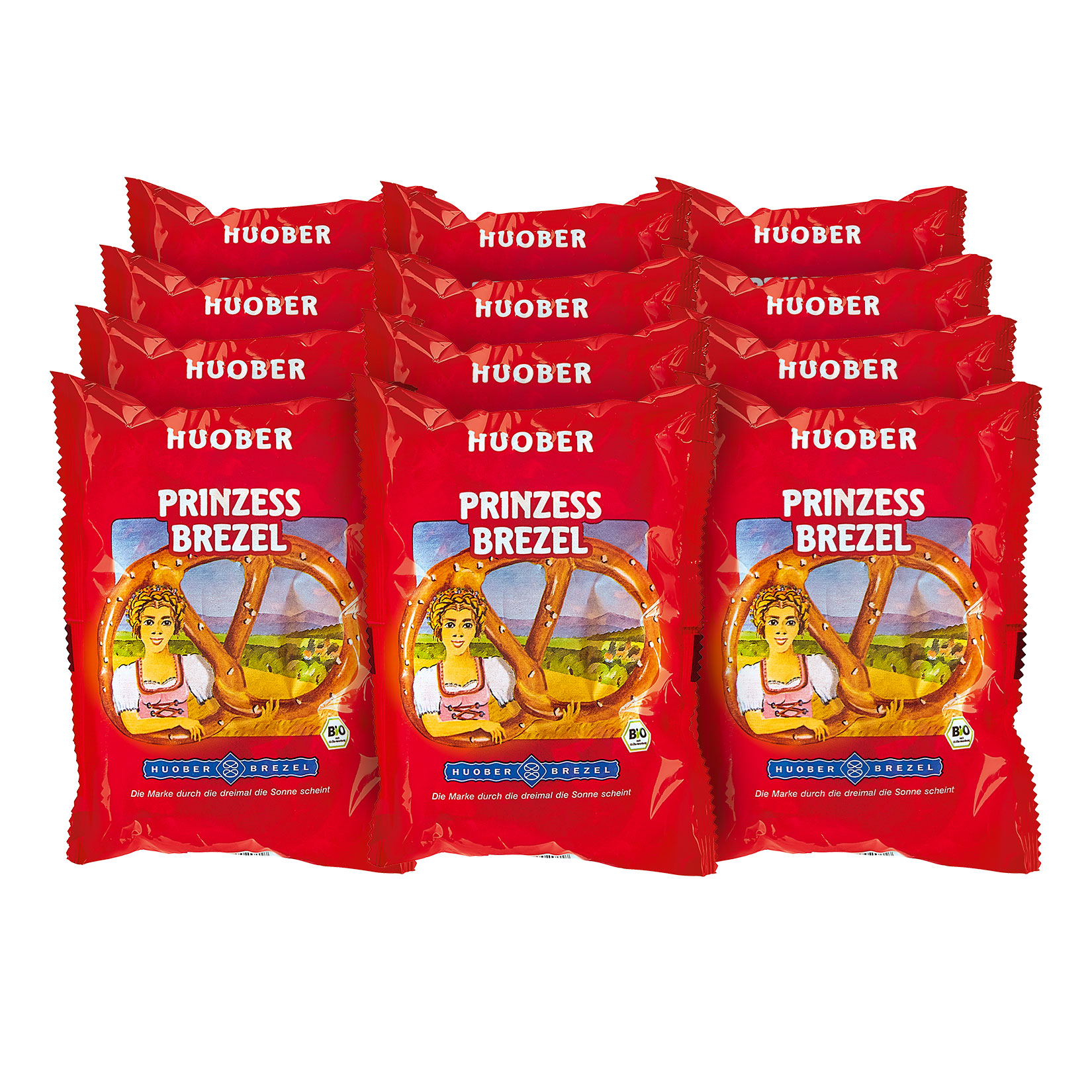 Huober Bio Prinzessbrezel 125 g, 12er Pack - Bild 1
