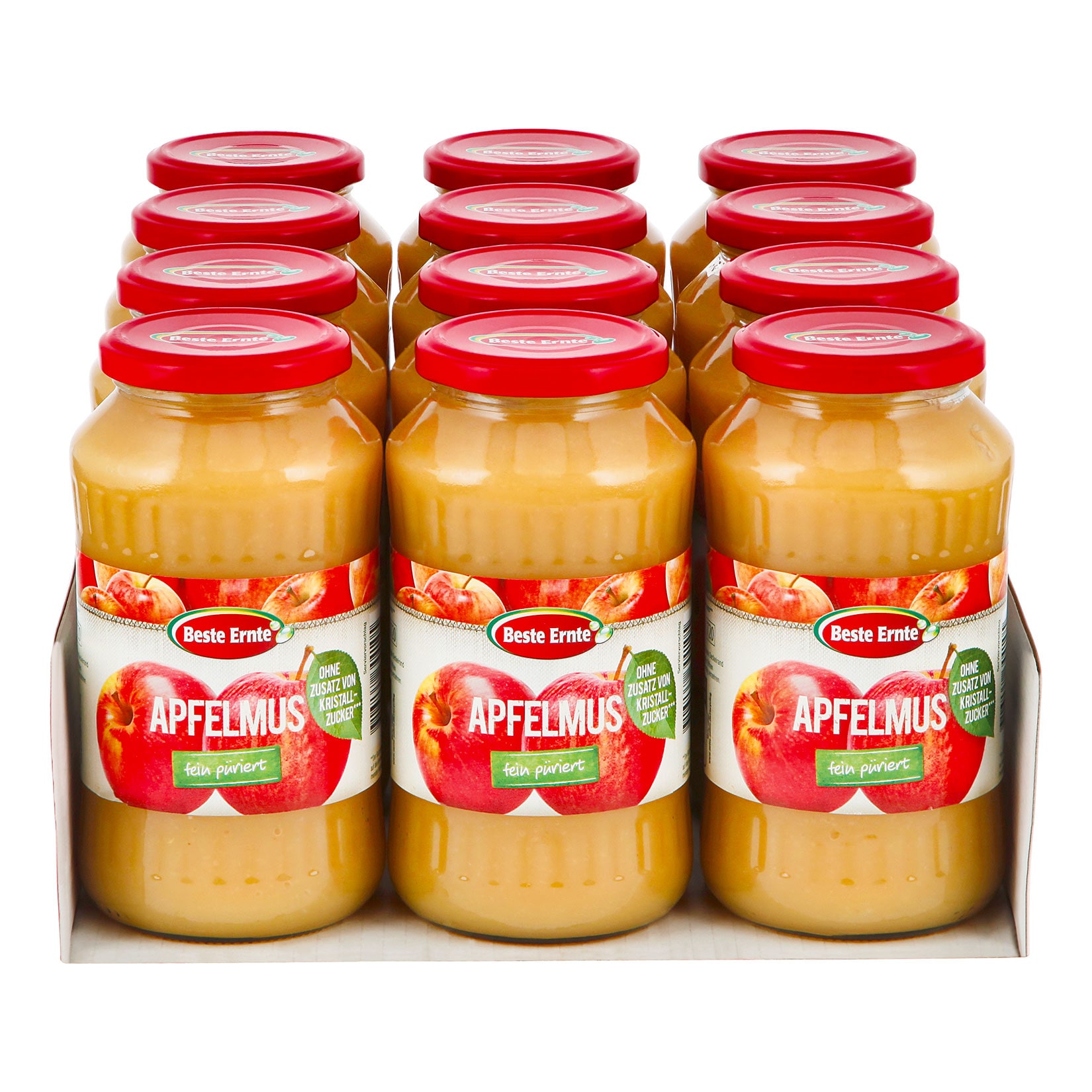 Beste Ernte Apfelmus ohne Zuckerzusatz 710 g, 12er Pack - Bild 1