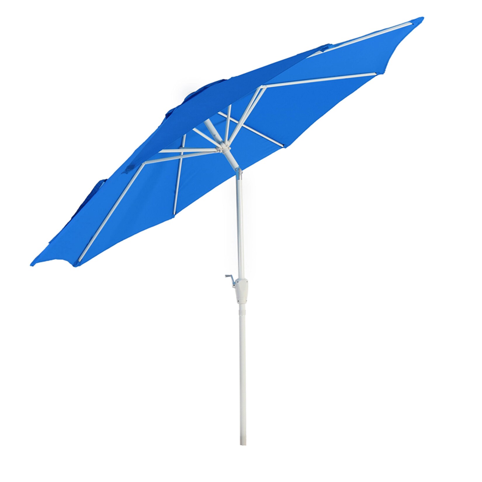 Sonnenschirm Asti, Gartenschirm, Ø 3m neigbar Polyester/Alu 5kg ~ blau