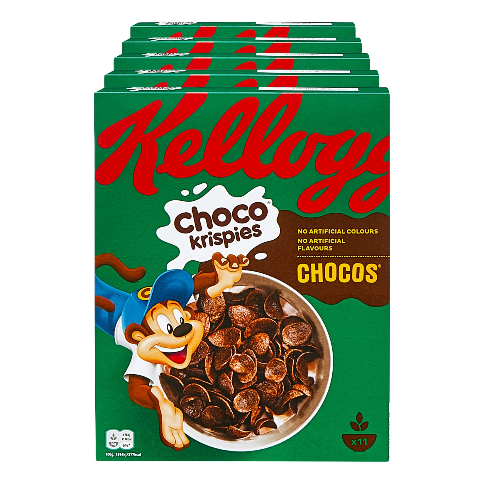 Kelloggs Choco Krispies Chocos 330 g, 5er Pack - Bild 1