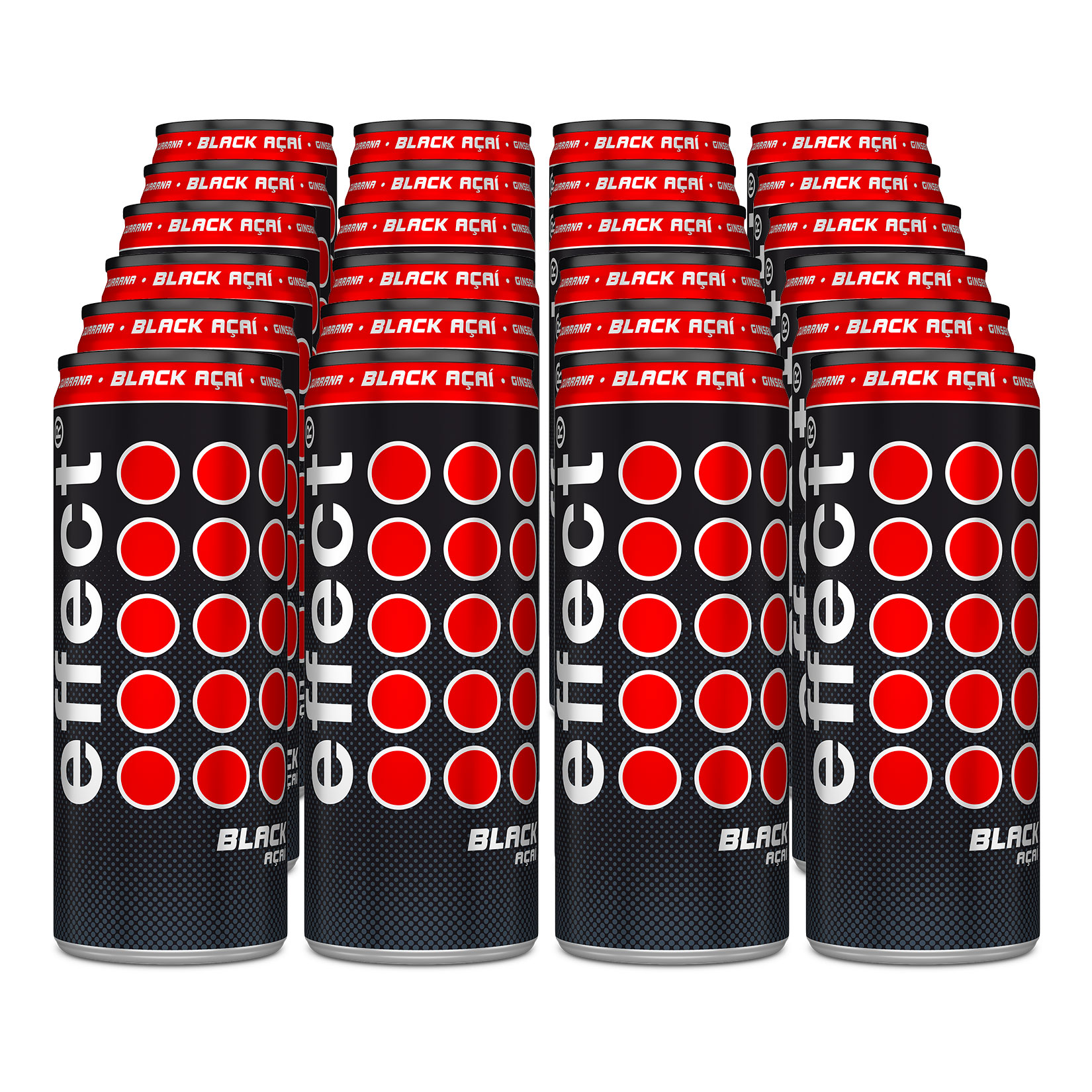 Effect Energy Drink Black Acai 0,33 Liter Dose, 24er Pack - Bild 1
