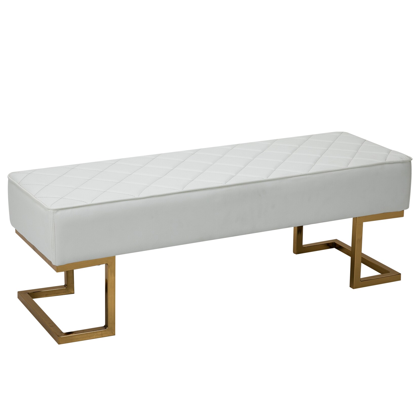 HOMCOM Sitzbank Kunstleder, Schaumstoff, Metall | 04251774979603