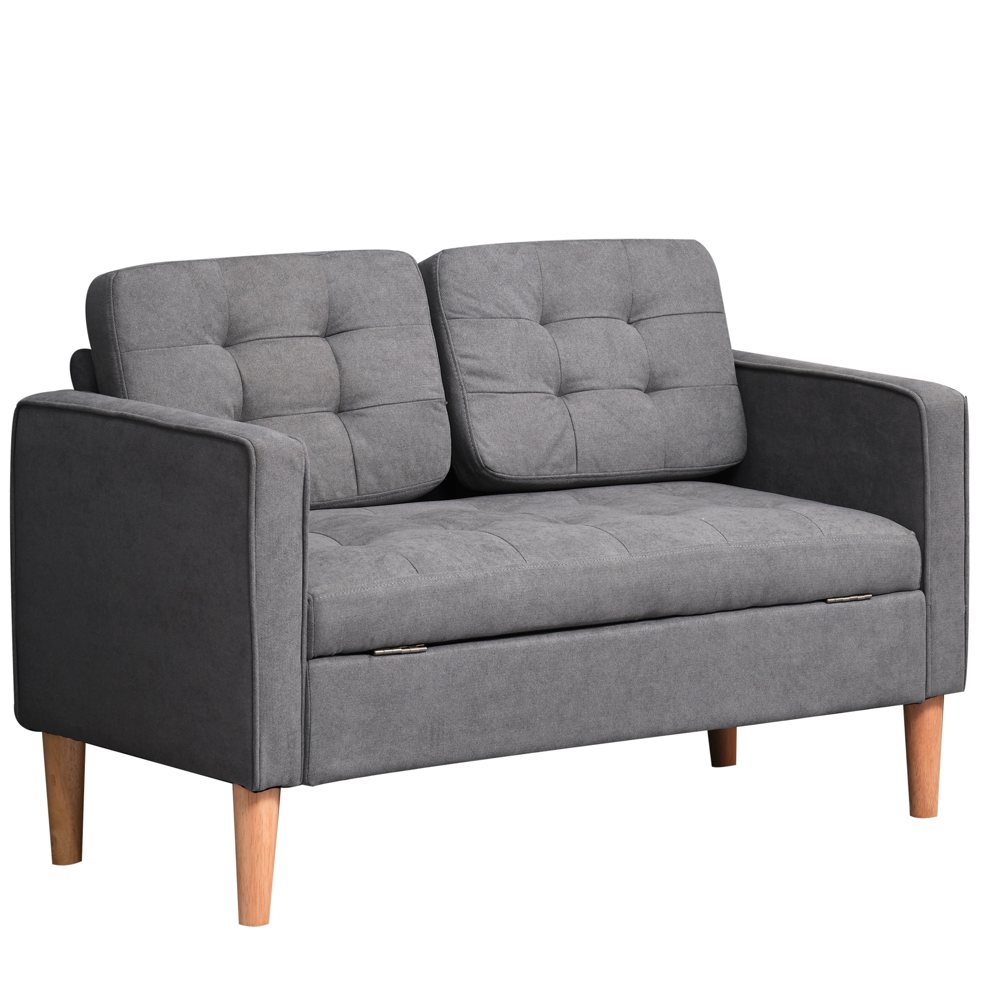 HOMCOM 2 Sitzer Sofa Polyester, Schaumstoff - Bild 1
