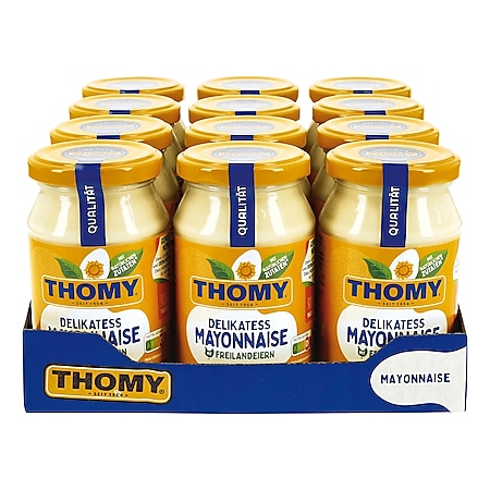 Thomy Delikatess Mayonnaise 250 ml, 12er Pack - Bild 1