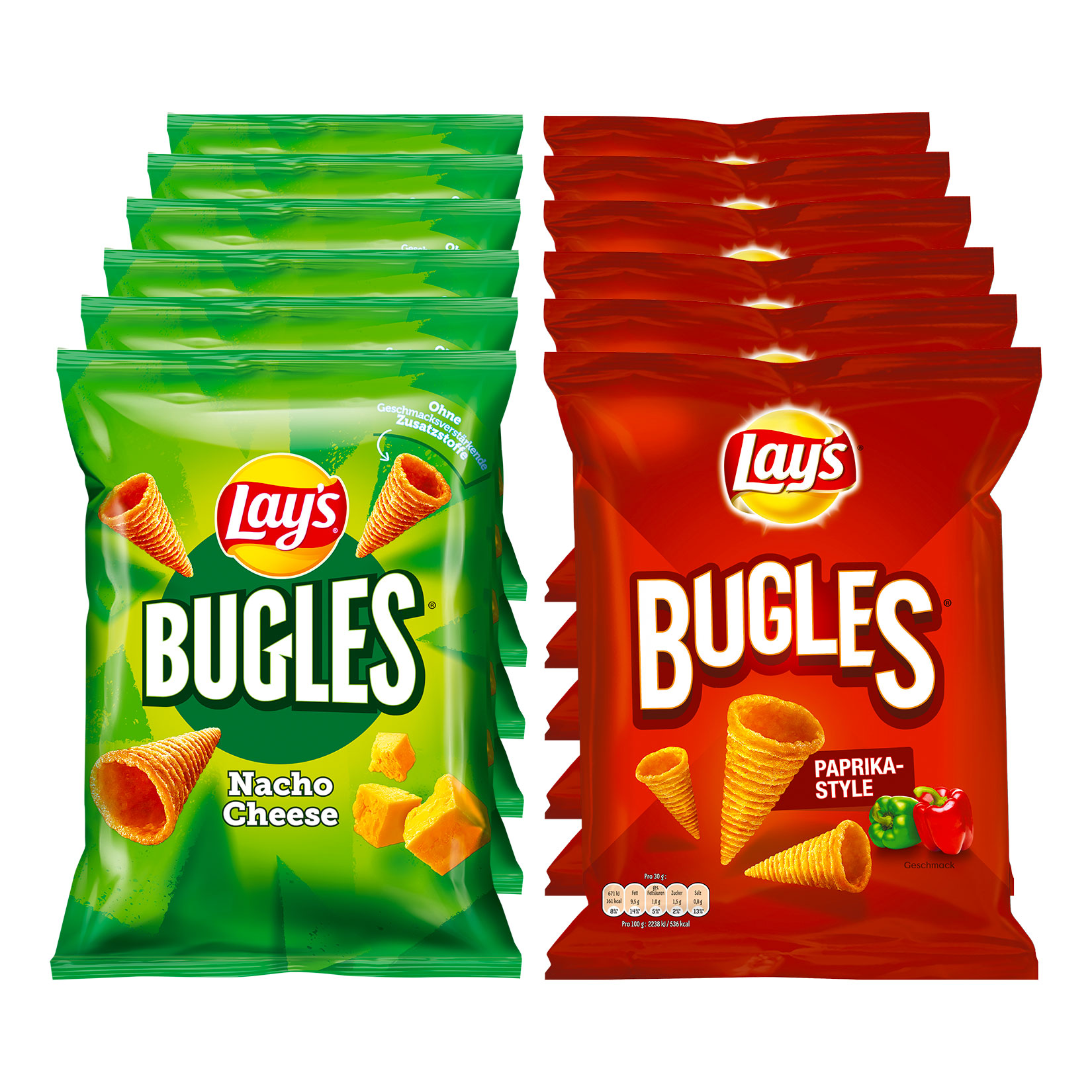 Lays Bugles 95 g, verschiedene Sorten, 12er Pack - Bild 1