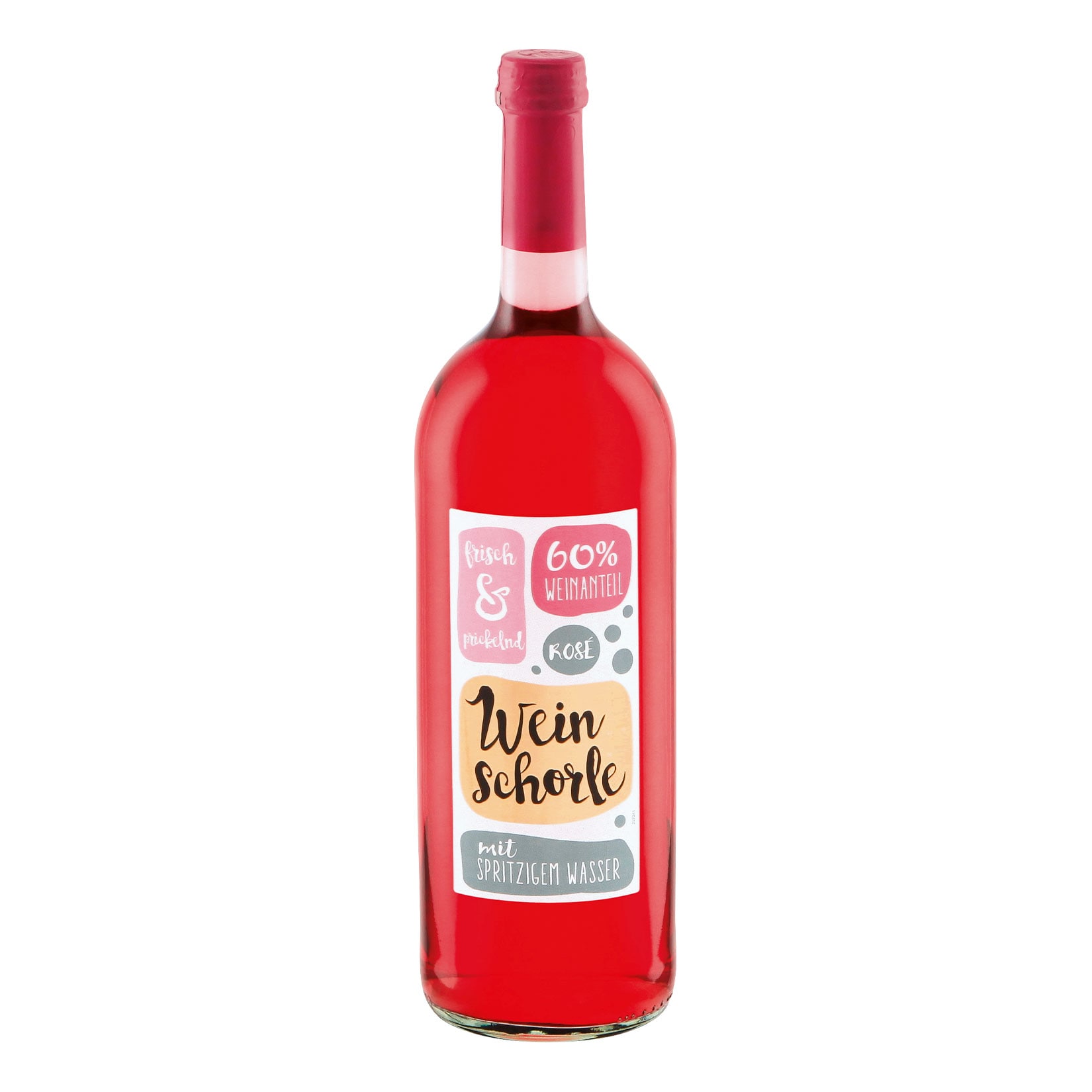 Weinschorle ros&eacute; 6,5 % vol 1 Liter - Bild 1