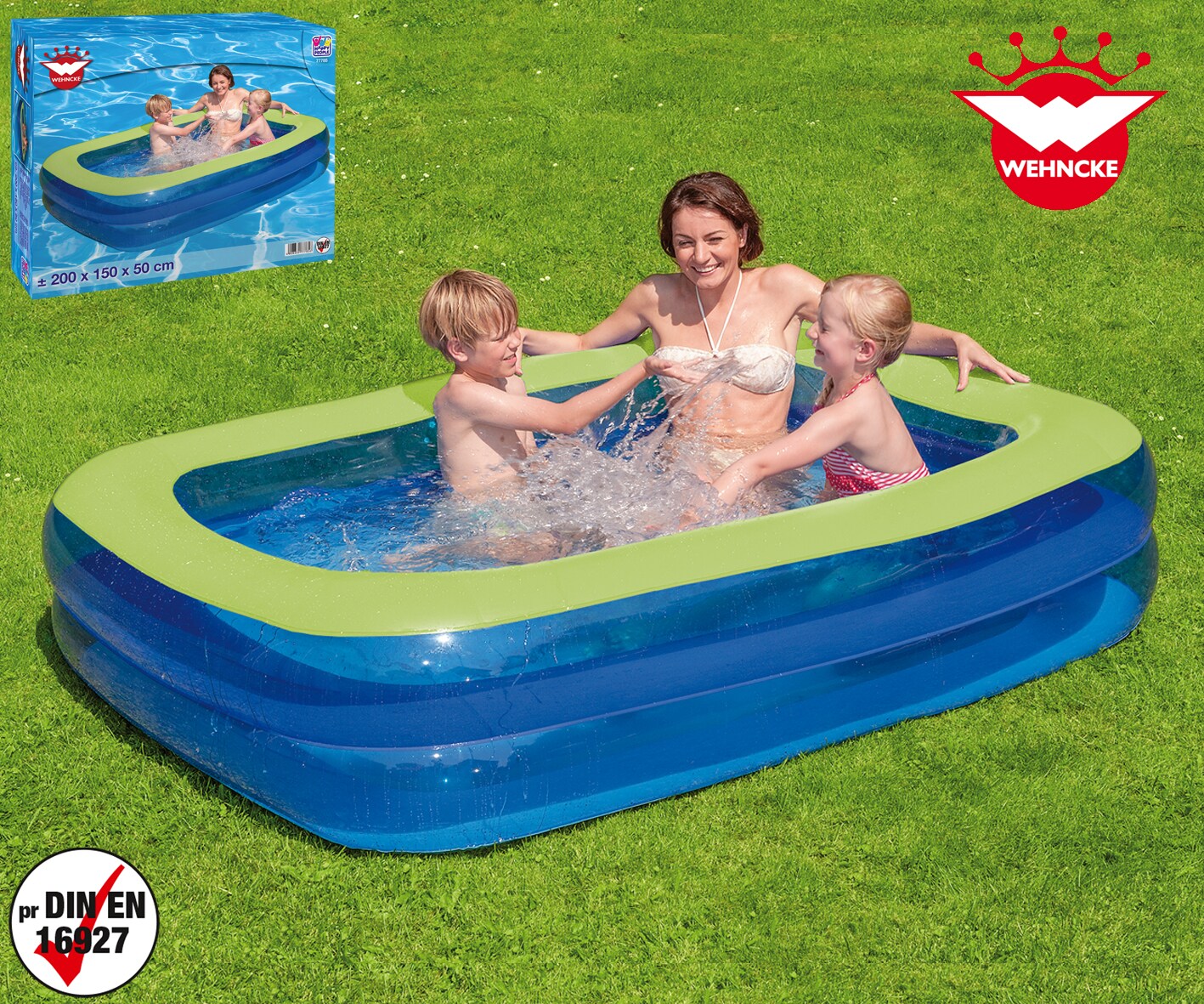 Happy People Family Pool ca. 200x150x50cm - Bild 1