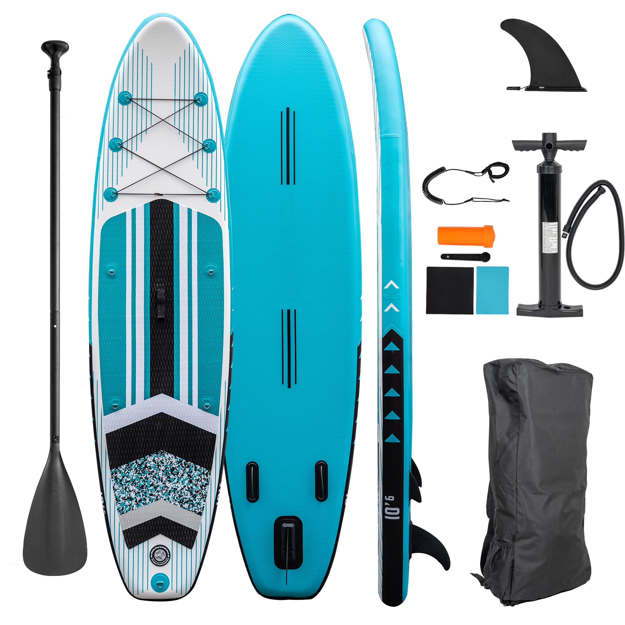 e4fun Stand Up Paddle Board 320 x 81 x 15 cm t&uuml;rkis - Bild 1