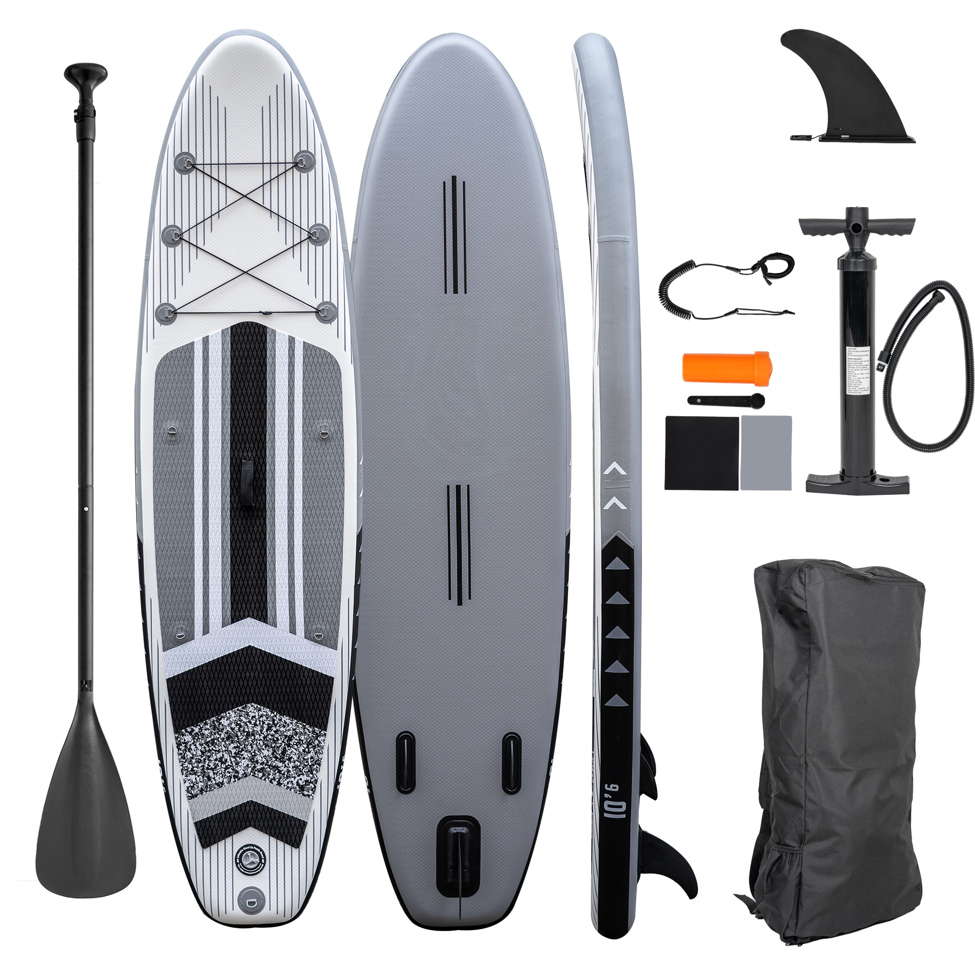 e4fun Stand Up Paddle Board 320 x 81 x 15 cm grau - Bild 1