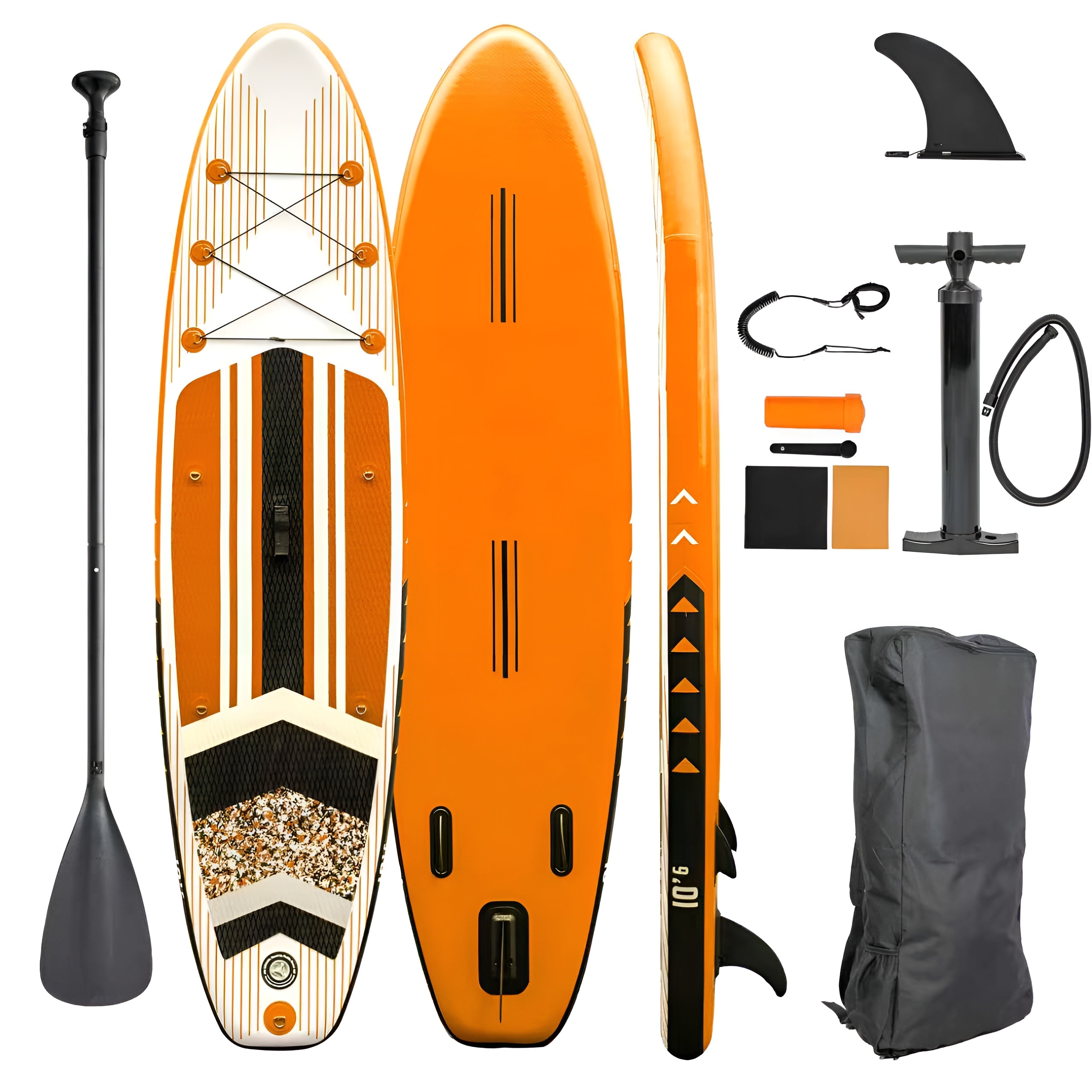 e4fun Stand Up Paddle Board 320 x 81 x 15 cm orange - Bild 1