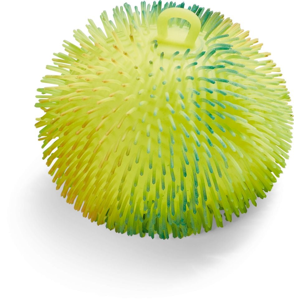 LED Zottelball multicolor, 18 cm - verschiedene Farben - gelb - Bild 1