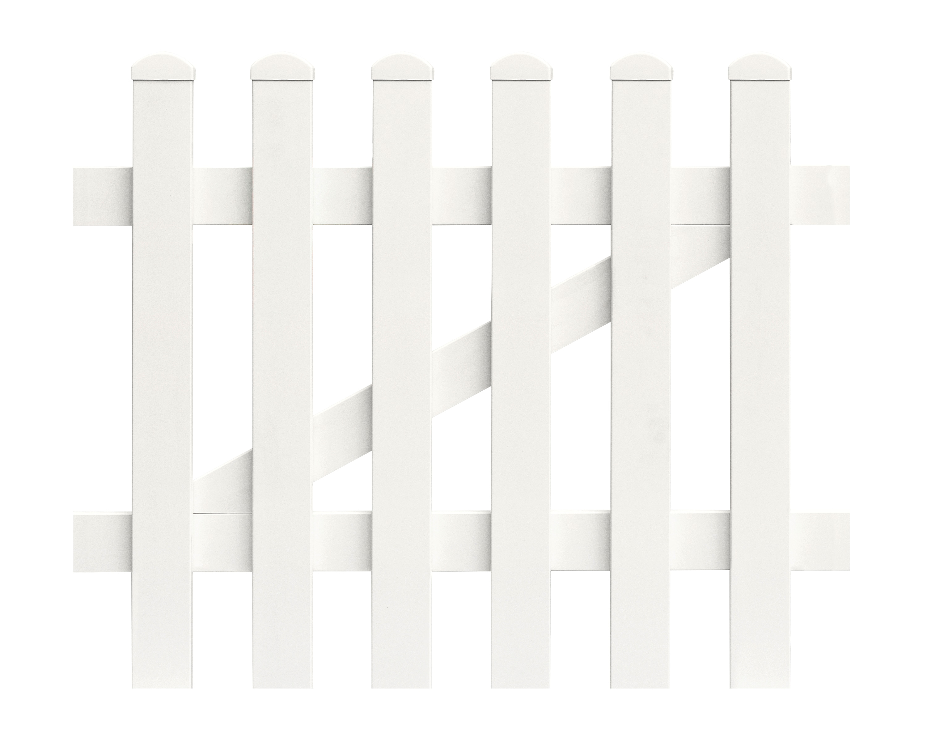 Zaunt&uuml;r gerade 96,2cm x 120cm | wei&szlig; - Bild 1