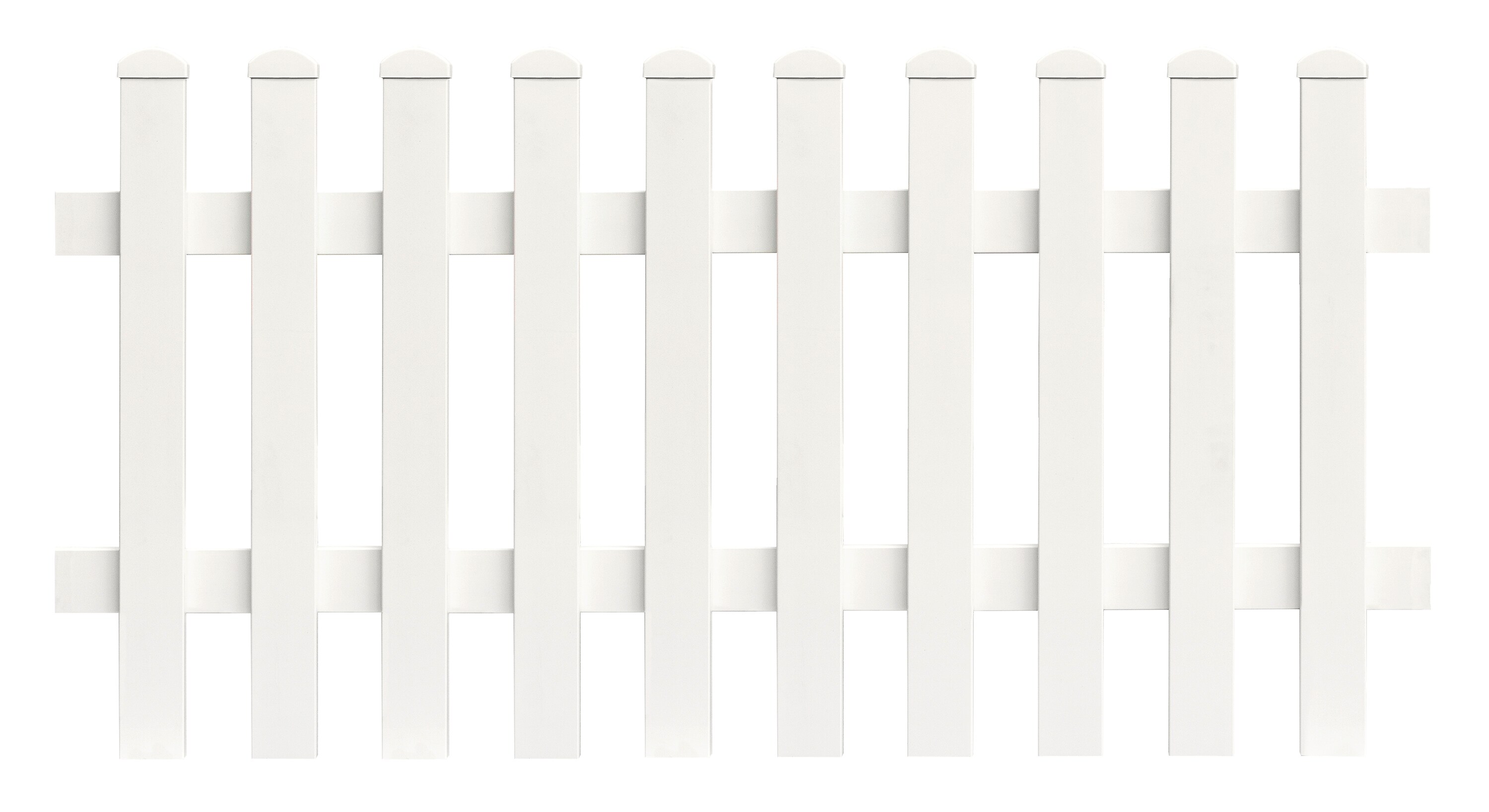 Zaunfeld Gerade 155,4cm x 120cm in Wei&szlig; - Bild 1