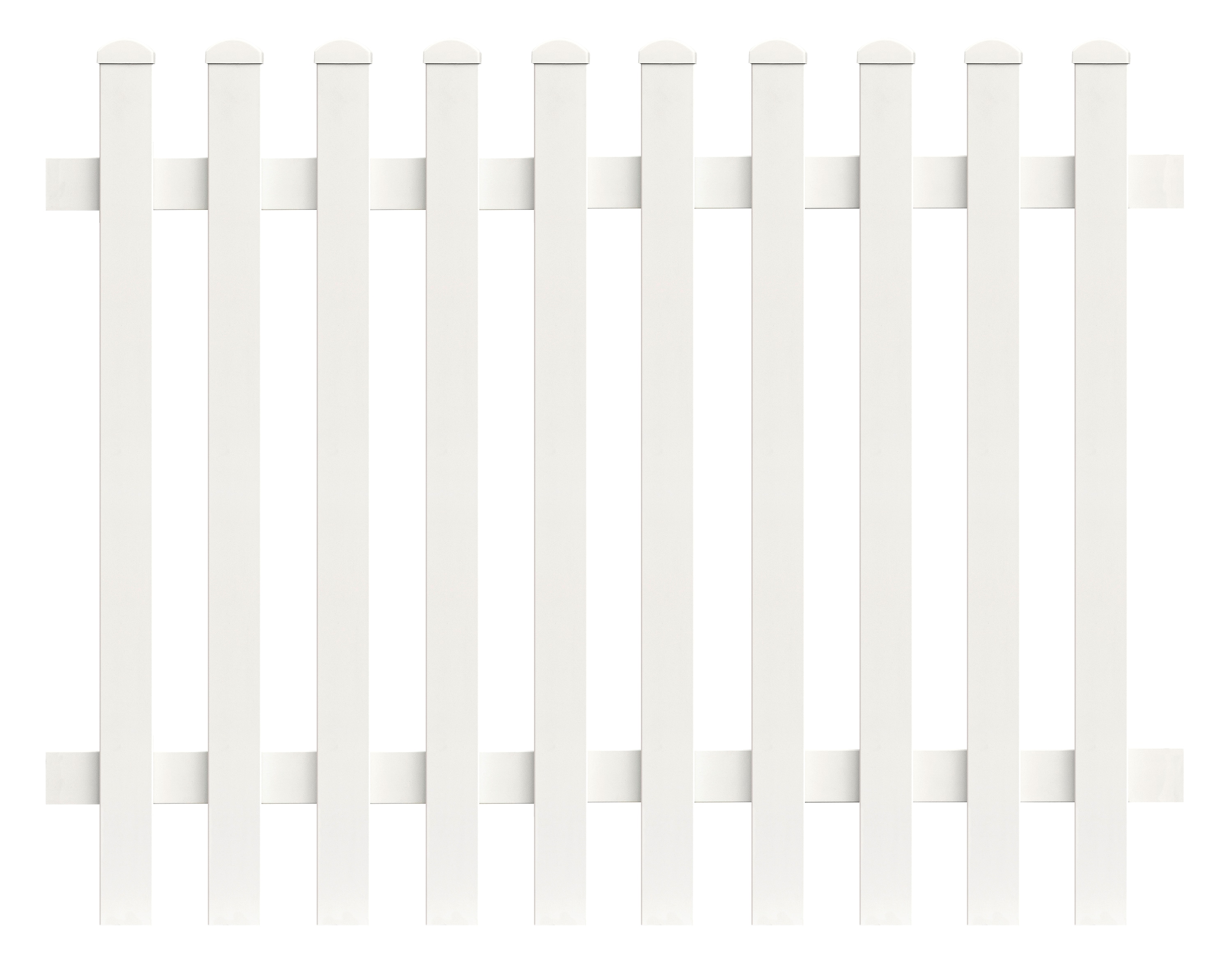 Zaunfeld Gerade 155,4cm x 150cm in Wei&szlig; - Bild 1