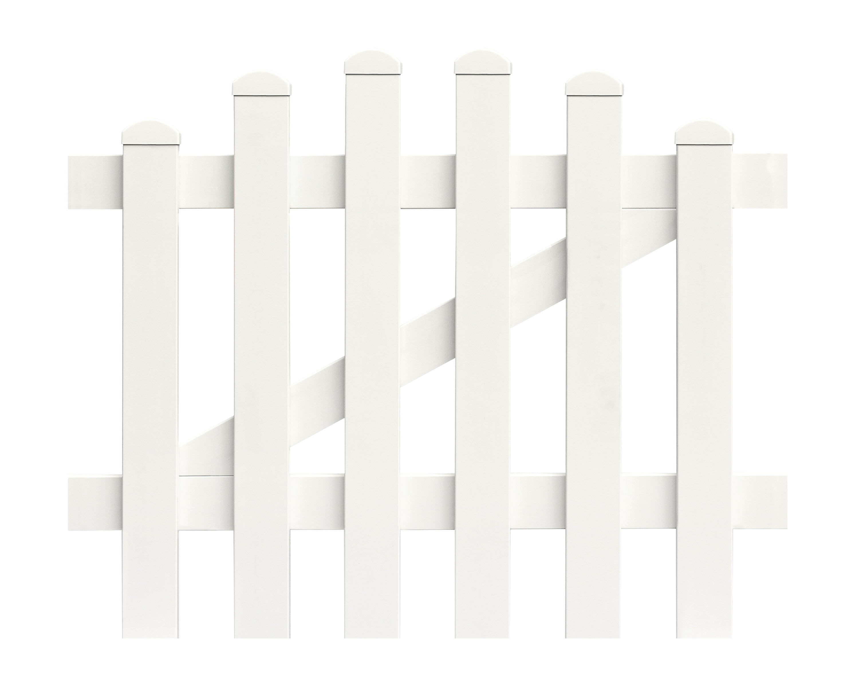 Zaunt&uuml;r Oberbogen 96,2cm x 80cm in Wei&szlig; - Bild 1