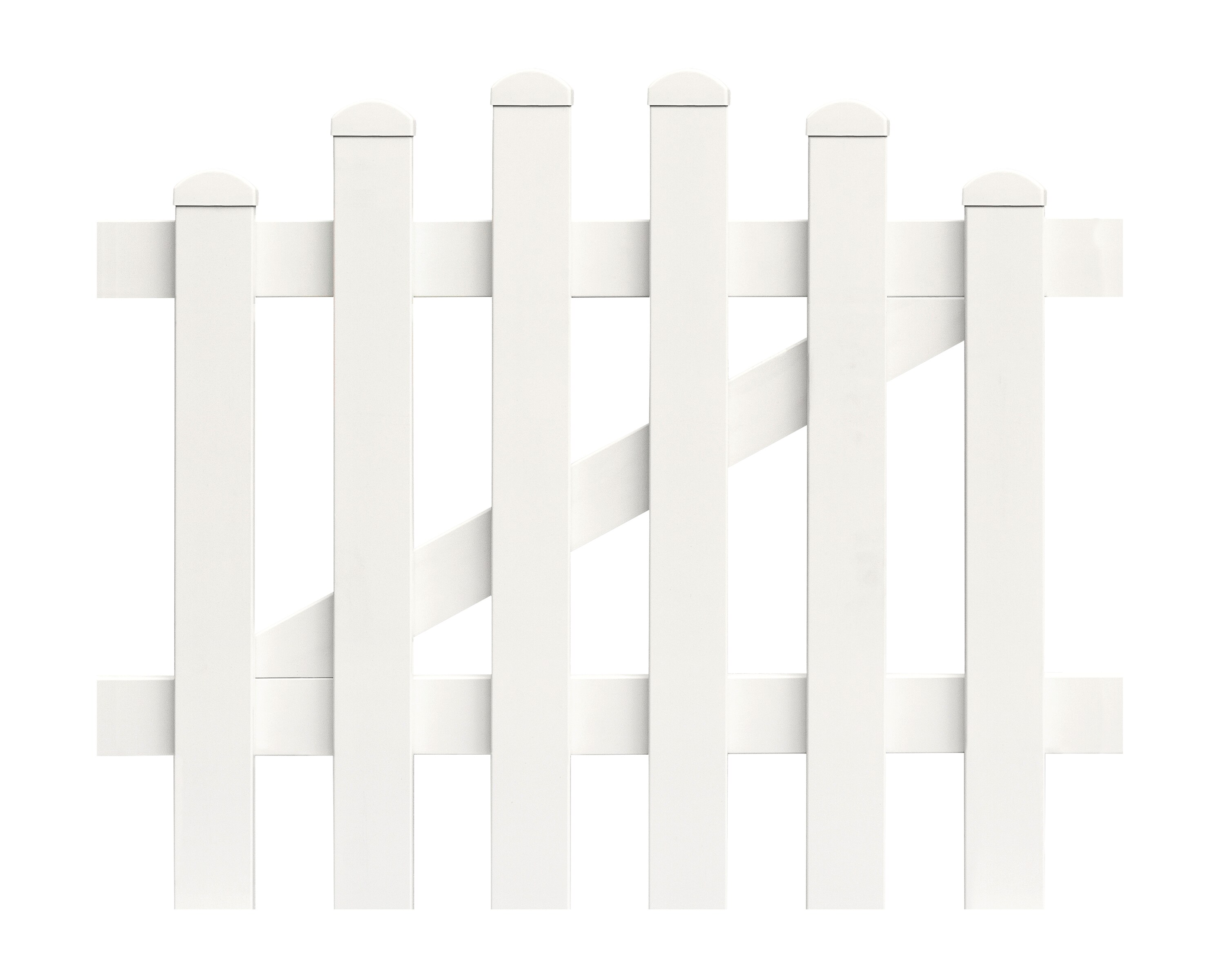 Zaunt&uuml;r Oberbogen 96,2cm x 120cm in Wei&szlig; - Bild 1