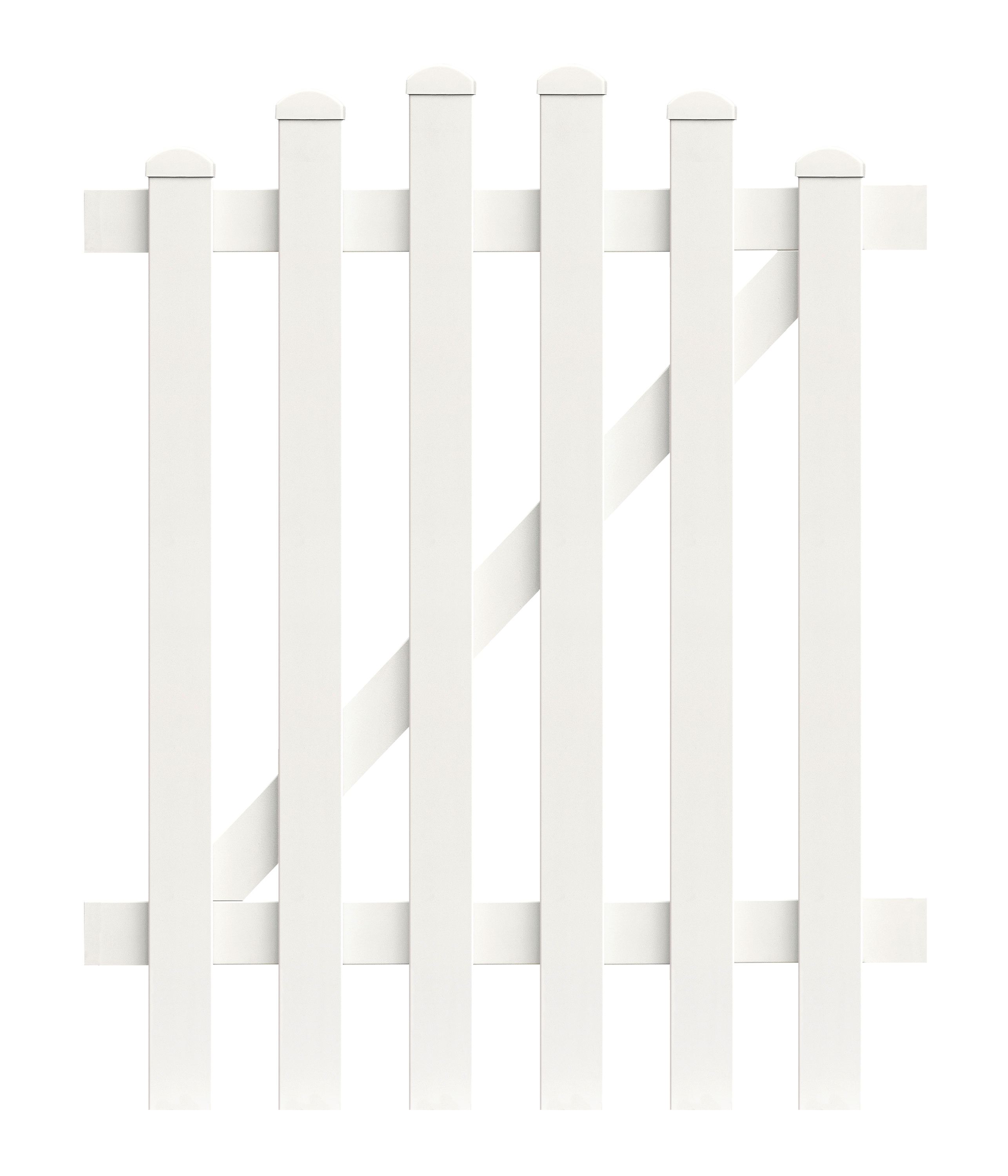 Zaunt&uuml;r Oberbogen 96,2cm x 150cm in Wei&szlig; - Bild 1