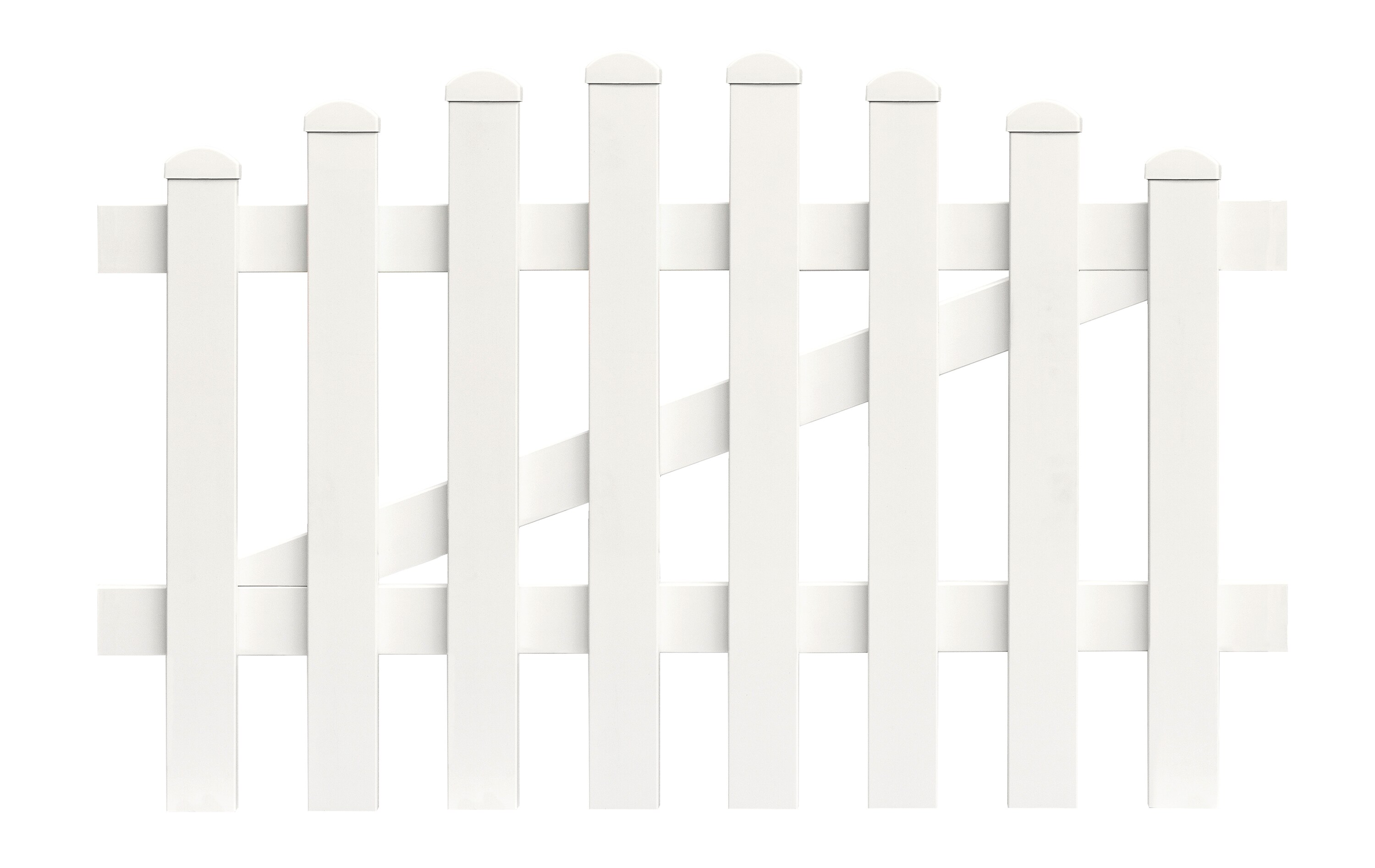 Zaunt&uuml;r Oberbogen 125,8cm x 100cm in Wei&szlig; - Bild 1