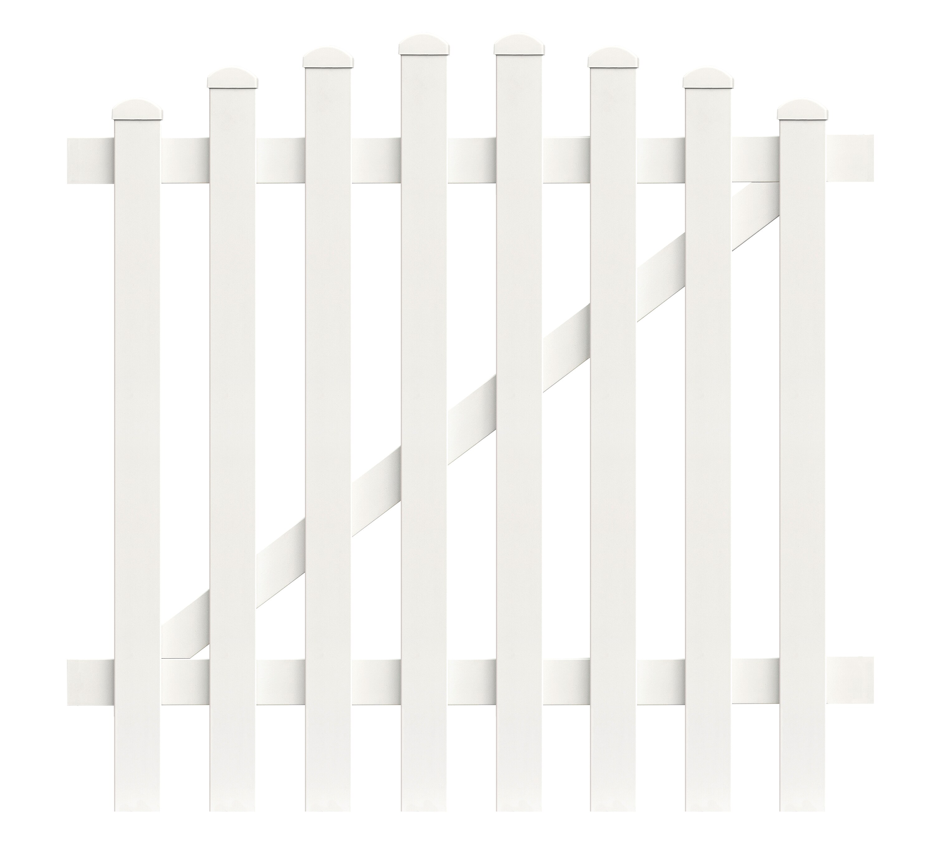 Zaunt&uuml;r Oberbogen 125,8cm x 180cm in Wei&szlig; - Bild 1