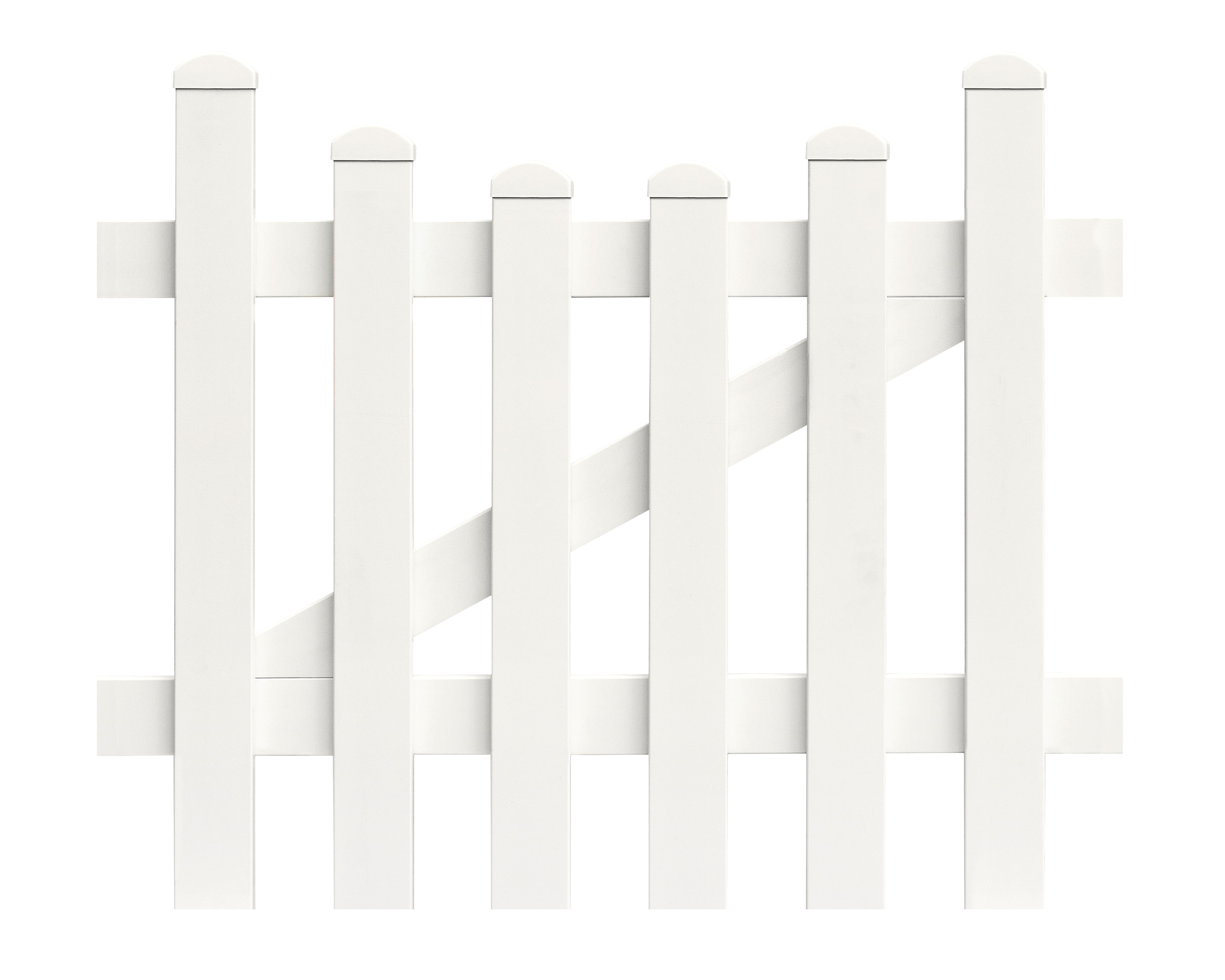 Zaunt&uuml;r Unterbogen 96,2cm x 100cm in Wei&szlig; - Bild 1