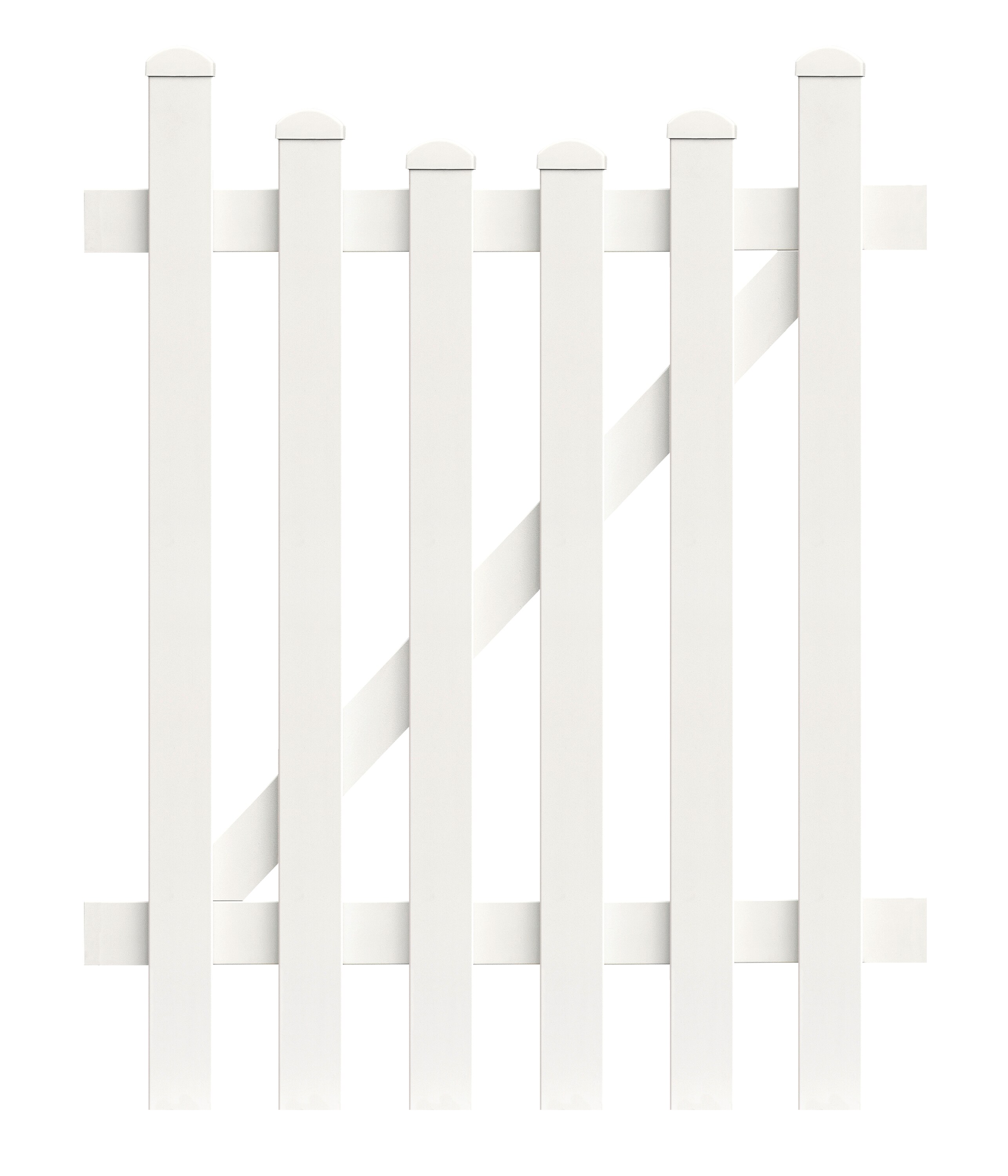 Zaunt&uuml;r Unterbogen 96,2cm x 180cm in Wei&szlig; - Bild 1