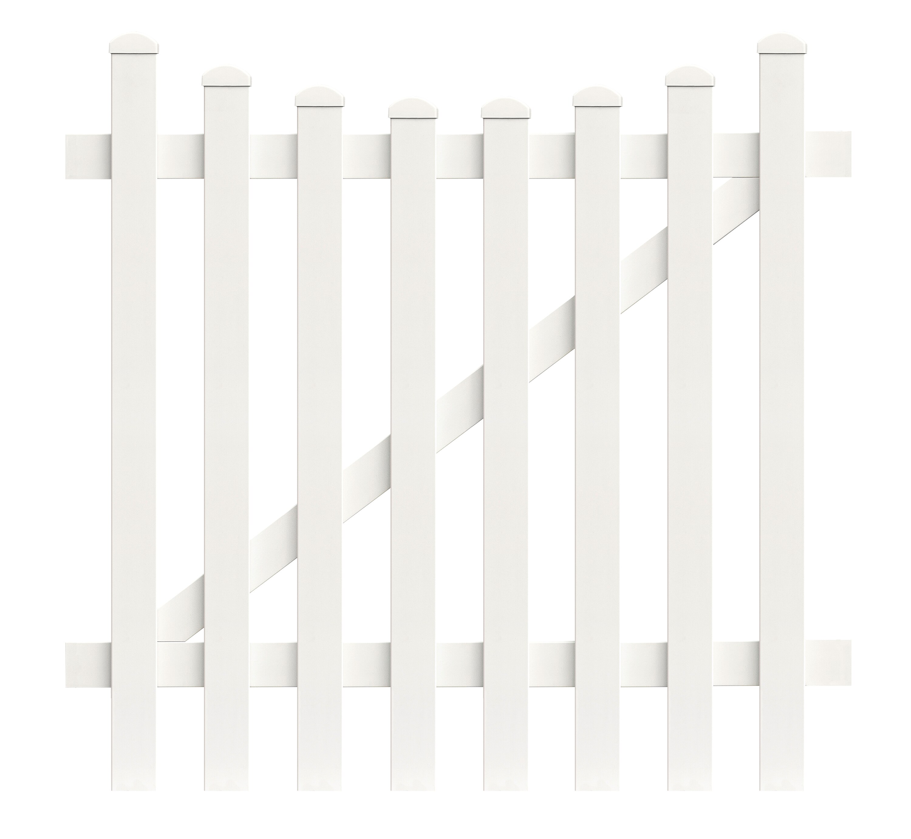 Zaunt&uuml;r Unterbogen 125,8cm x 180cm in Wei&szlig; - Bild 1