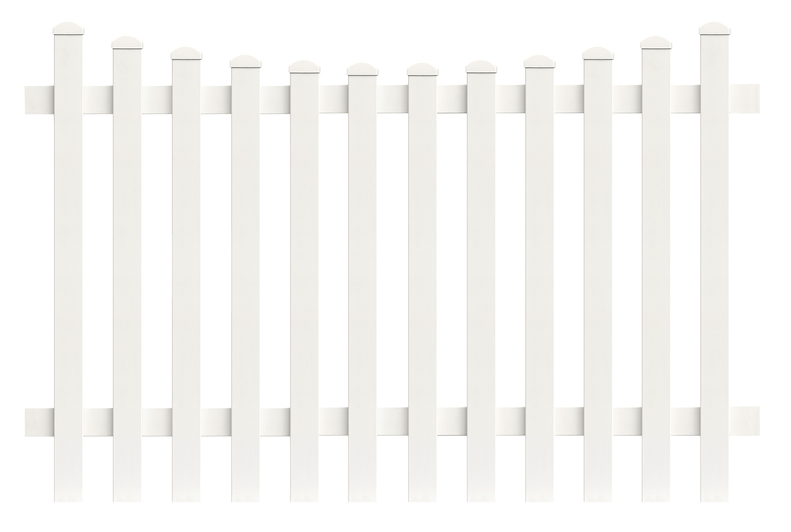 Zaunfeld Unterbogen 185,0cm x 150cm in Wei&szlig; - Bild 1