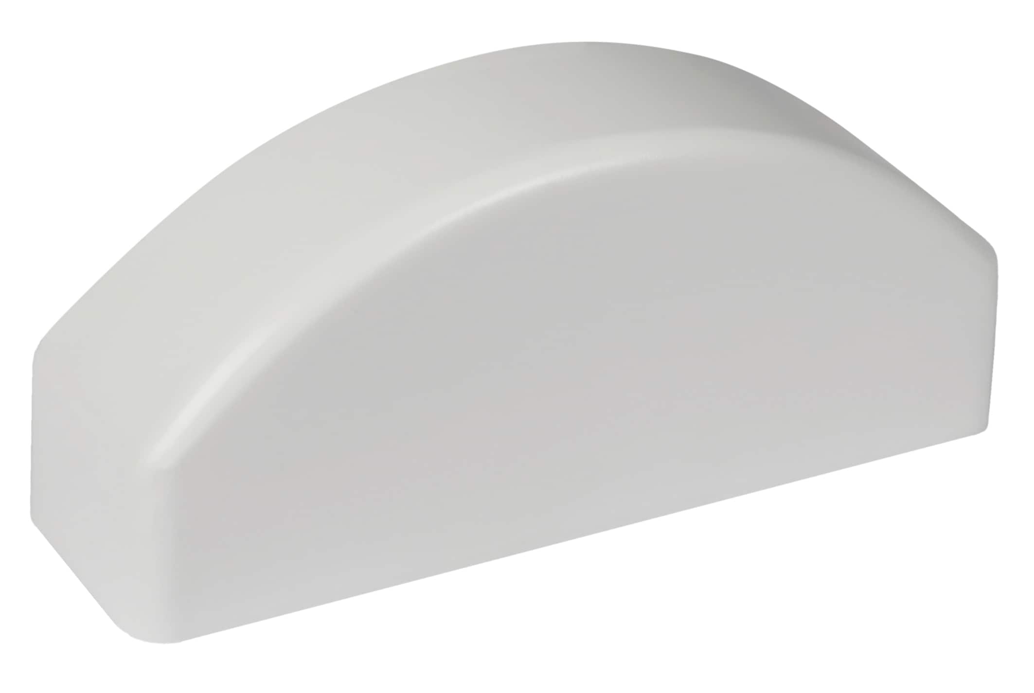 Zaunlatten-Abdeckkappe in Wei&szlig; (Rund) - Bild 1