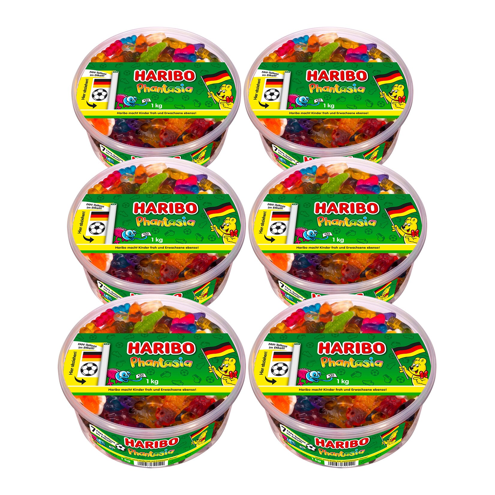 Haribo Phantasia Dose 1 kg, 6er Pack - Bild 1