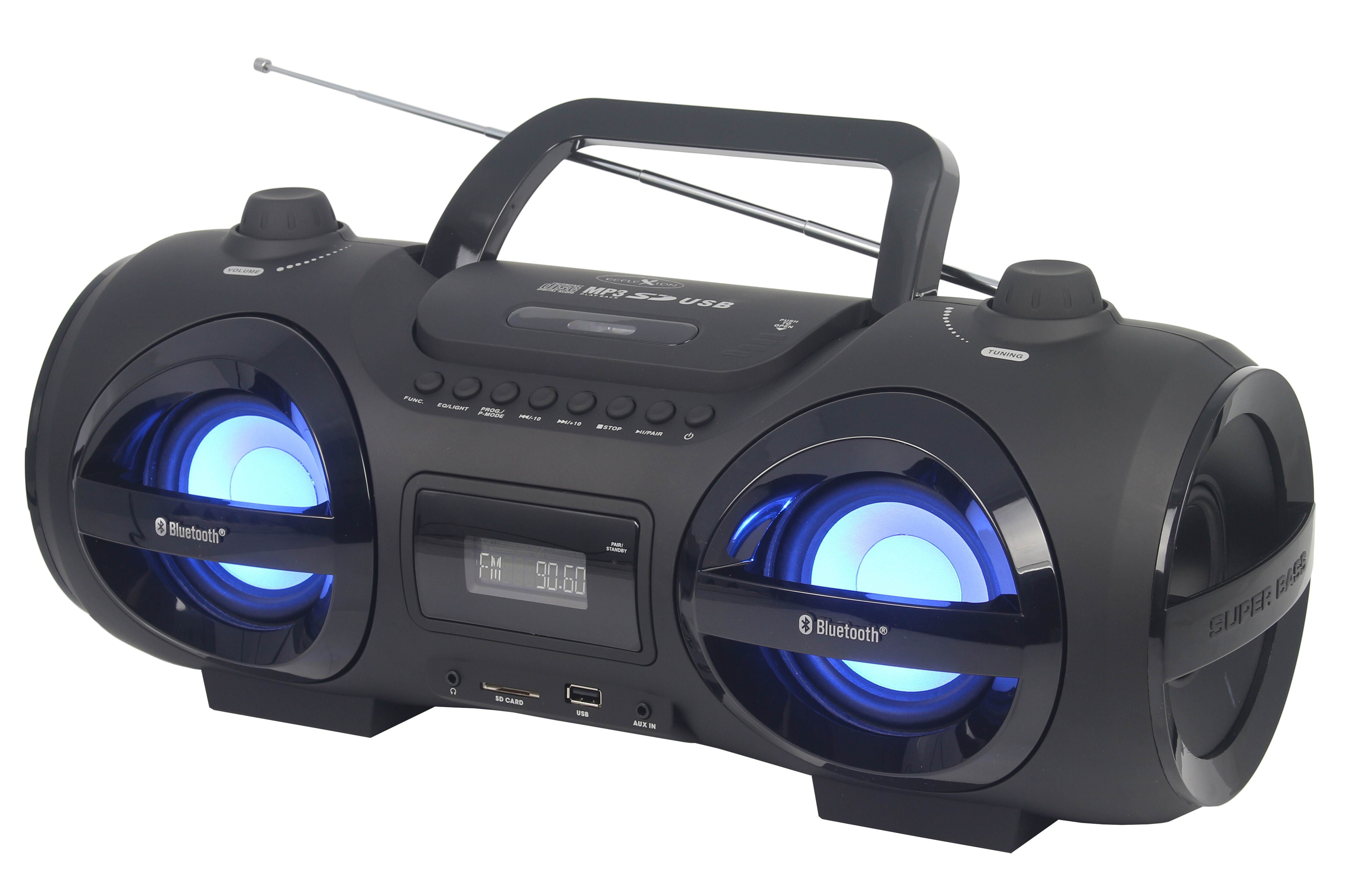Reflexion Boombox mit Bluetooth, MP3/CD, USB, SD und AUX-IN - Bild 1
