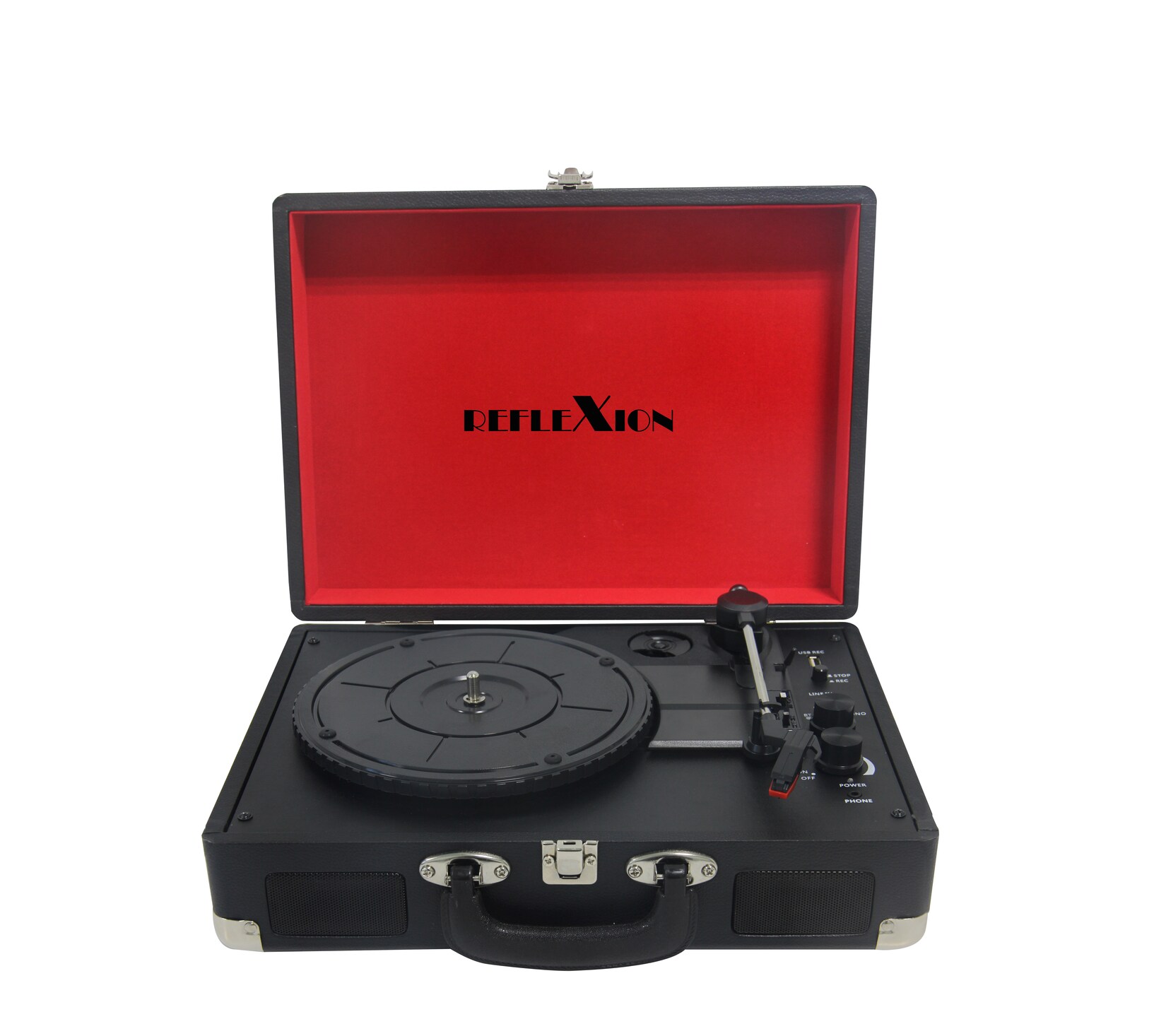 Reflexion Plattenspieler im Kunstlederkoffer mit Bluetooth und Encoding | 04260035678476