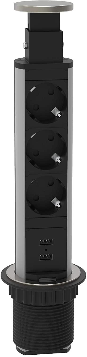 SCH&Uuml;TTE versenkbare Steckdosenleiste f&uuml;r die Arbeitsplatte versch. Ausf&uuml;hrungen - Bild 1