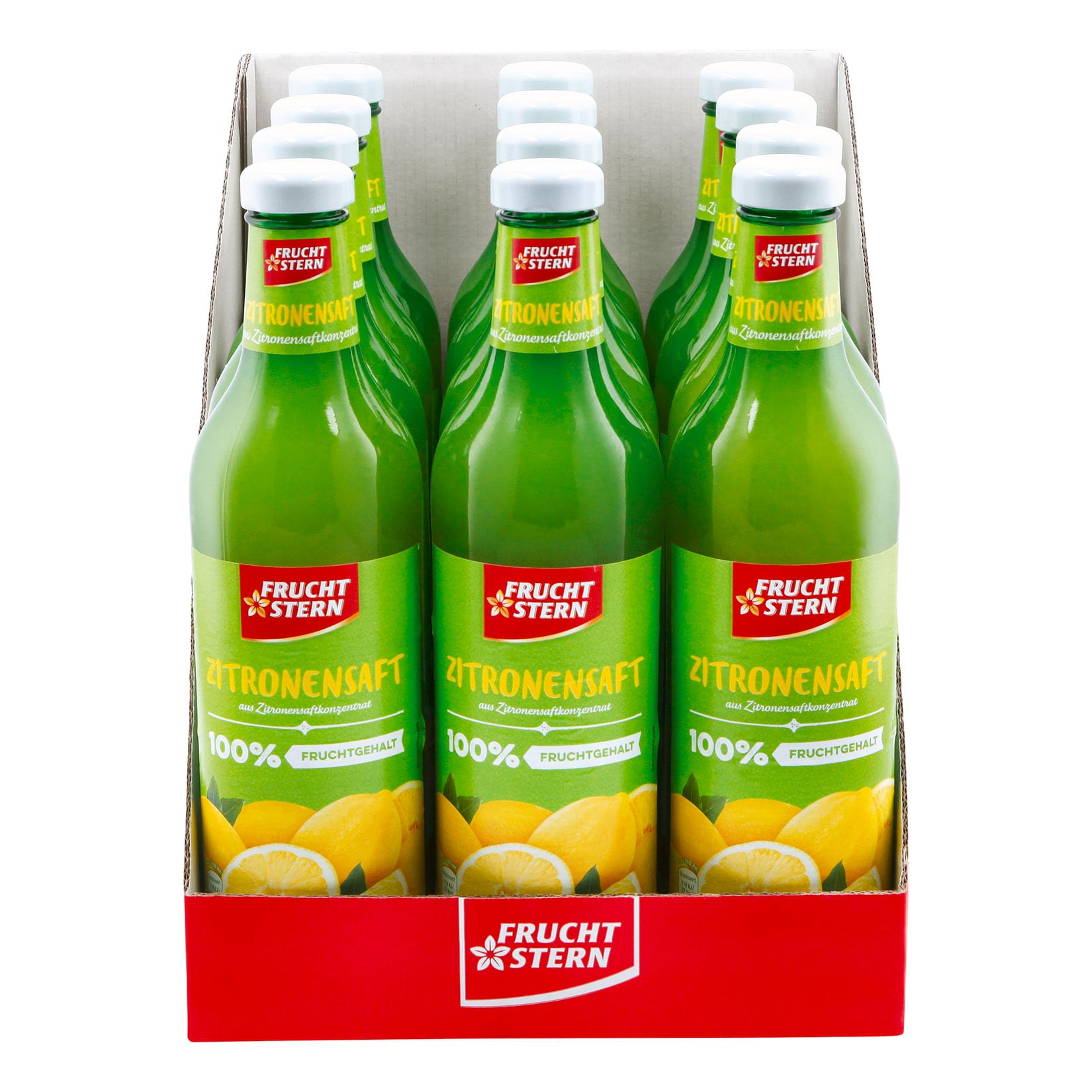 Fruchtstern Zitronensaft 0,75 Liter, 12er Pack - Bild 1