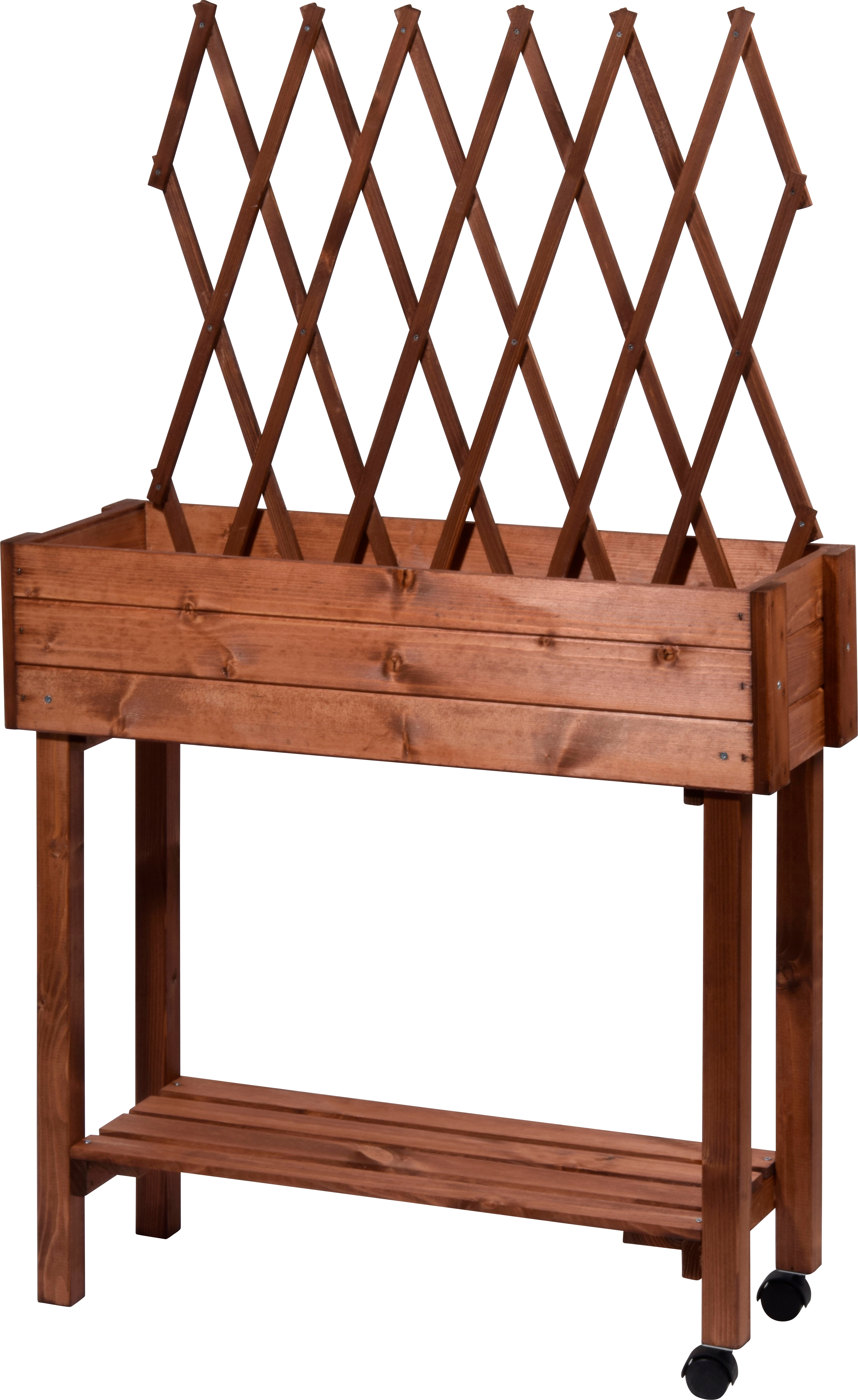 Rollbares Hochbeet mit Rankhilfe, Tischbeet f&uuml;r Terrasse & Balkon | versch. Farben - Bild 1