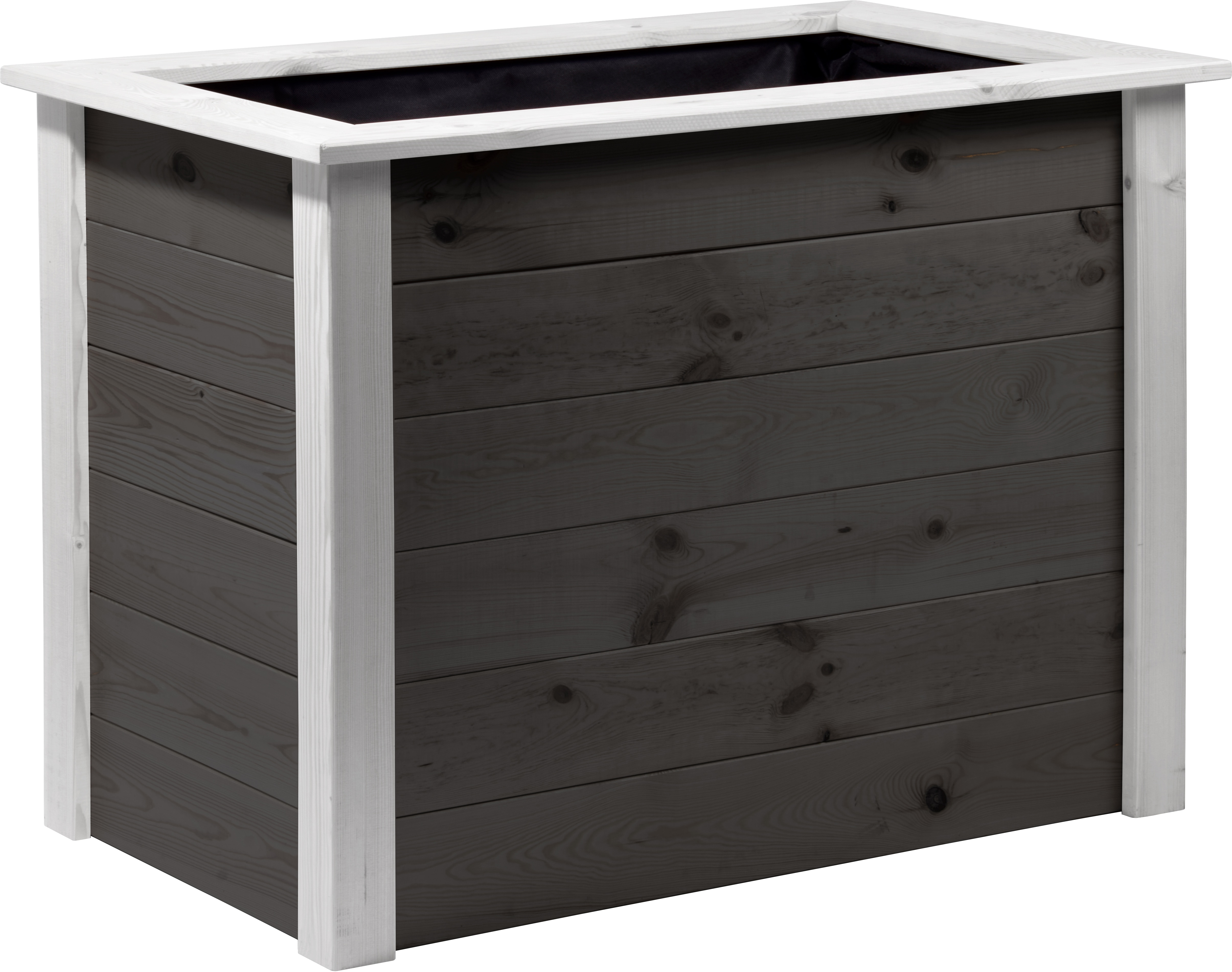 dobar Hochbeet "Two-Tone" inkl. Pflanzfolie, 2-farbiger Pflanzkasten | ca. 108 x 65 x 80 cm - Bild 1