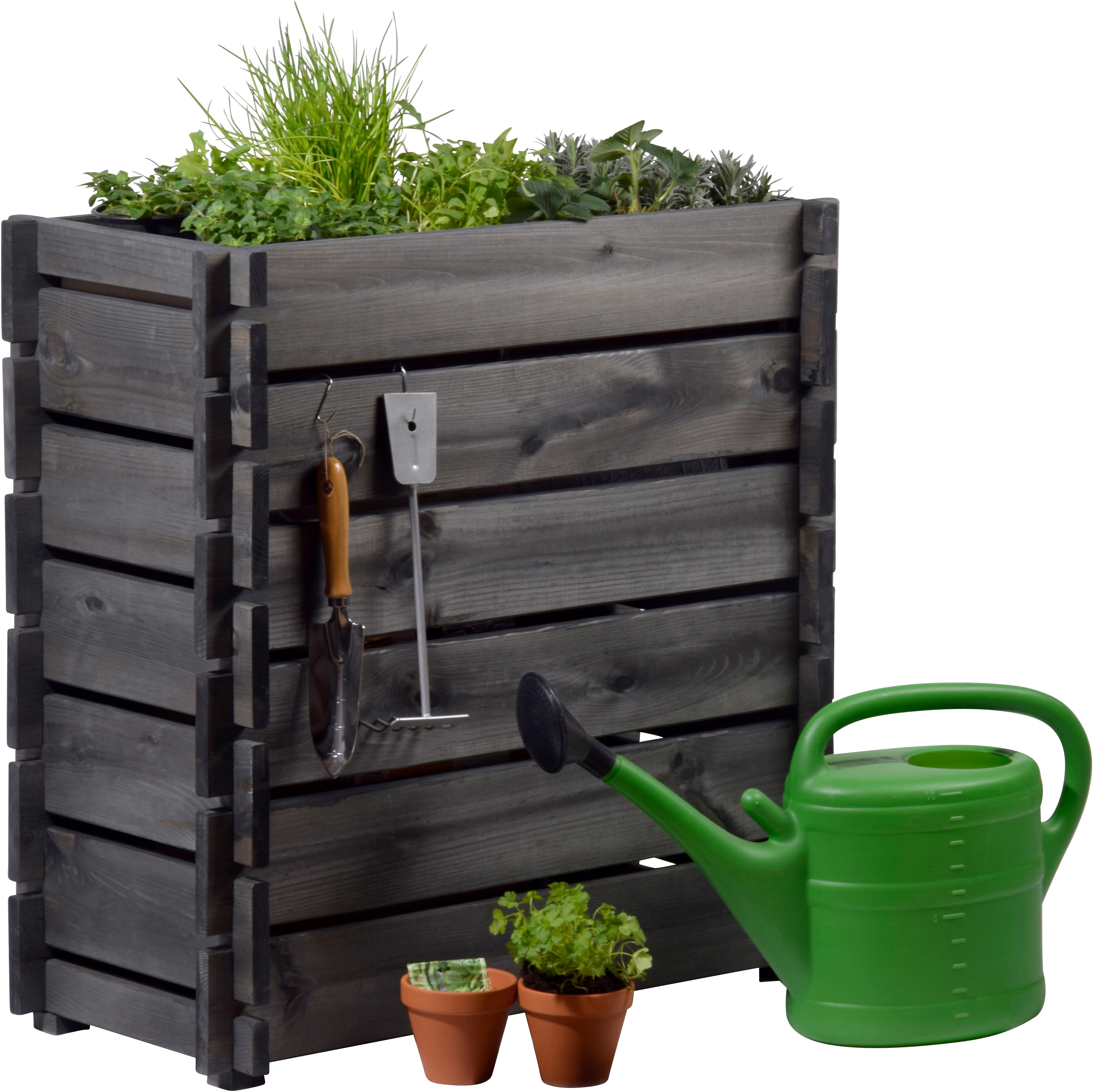 dobar Hochbeet mit Stecksystem, Pflanzkasten inkl. Pflanzfolie | versch. Farben - Bild 1