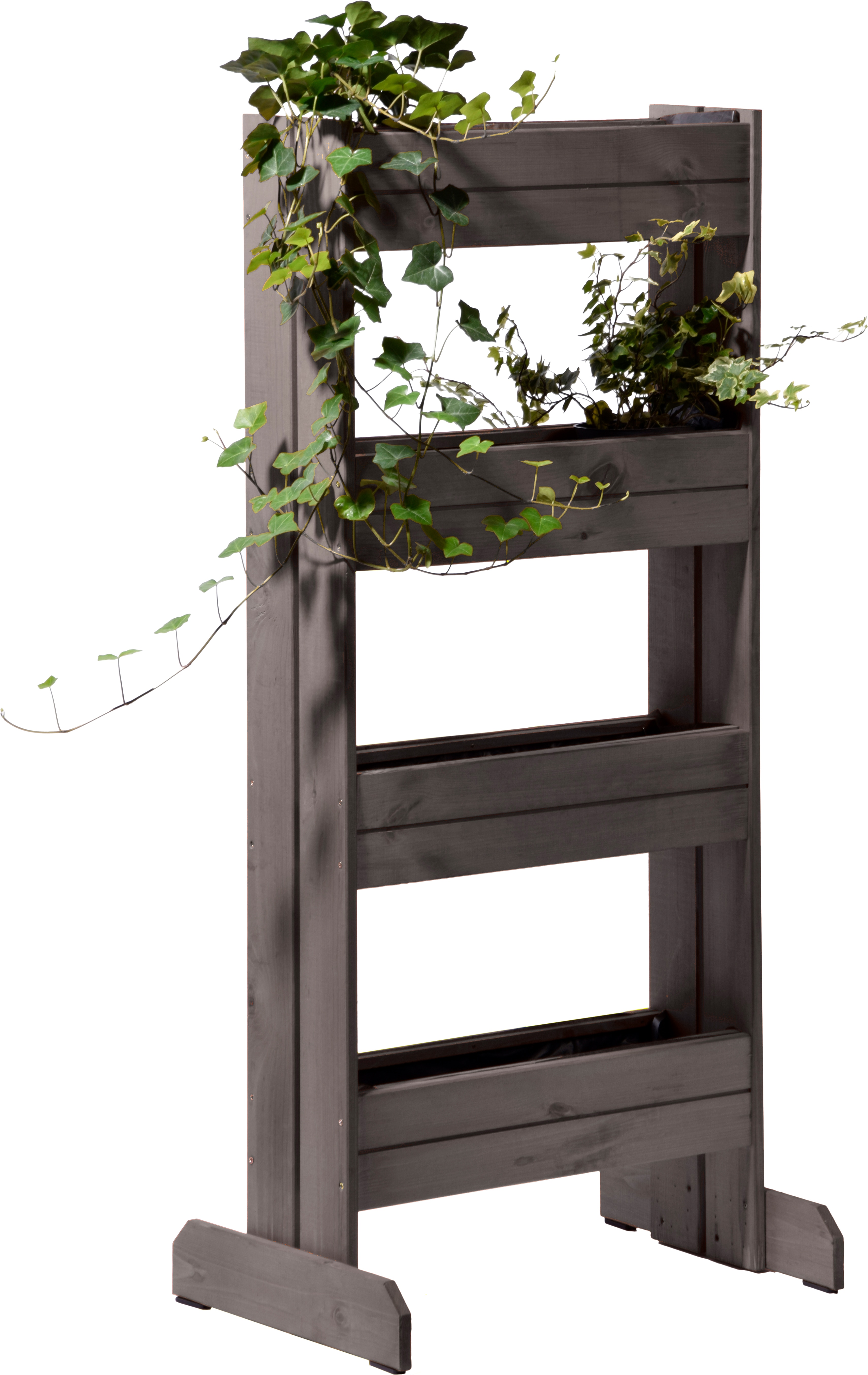 dobar Vertikales Blumenbeet mit 4 Pflanzk&auml;sten inkl. Pflanzfolie | ca. 55 x 40 x 125 cm - Bild 1