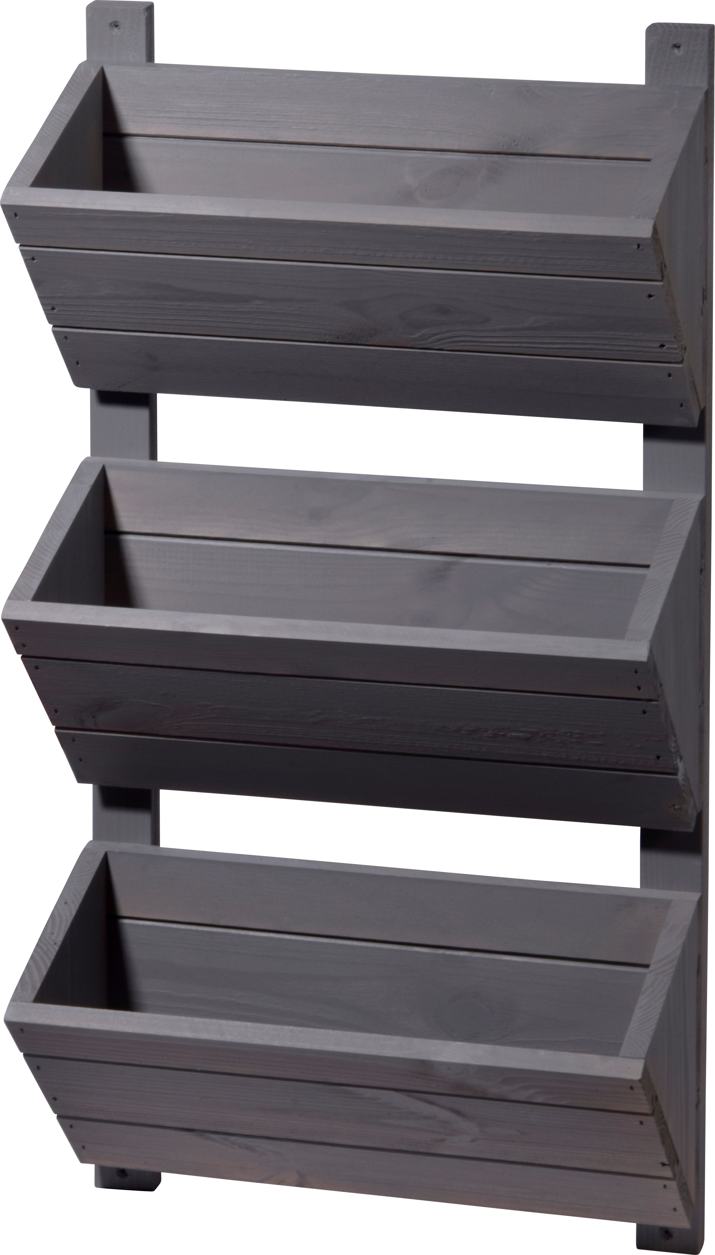 dobar Wandbeet mit 3 Pflanzk&auml;sten, Vertikalbeet zum Aufh&auml;ngen | versch. Farben - Bild 1