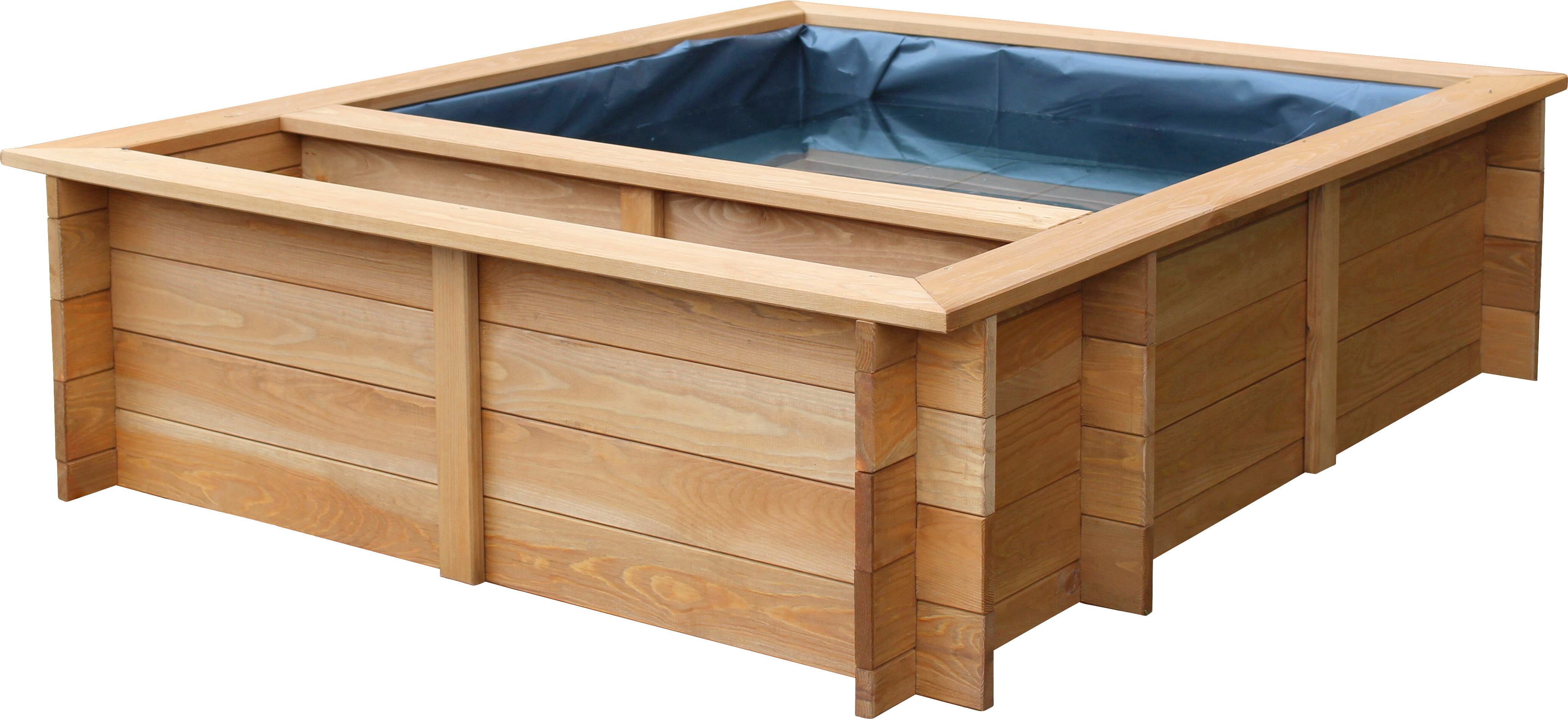 dobar Gartenteich, pflegeleichter Hochteich inkl. Teichfolie aus Kiefer | versch. Modelle - Bild 1