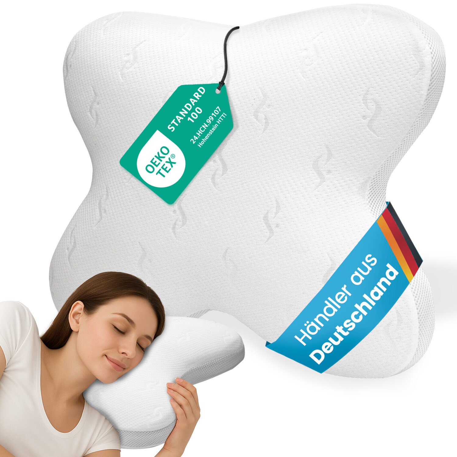 Bestschlaf Visko-Schmetterlingskissen - Bild 1