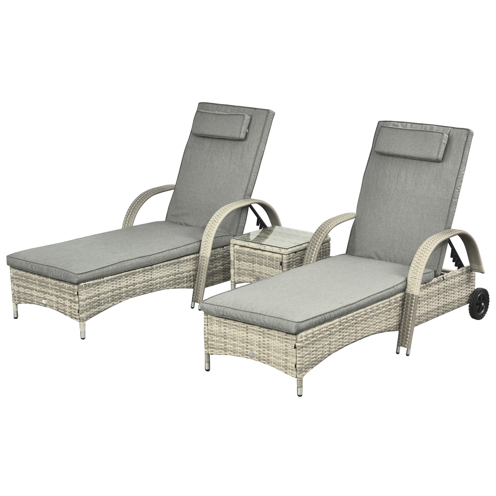Liege Metall, PE Polyrattan, Hartglas, Polyester