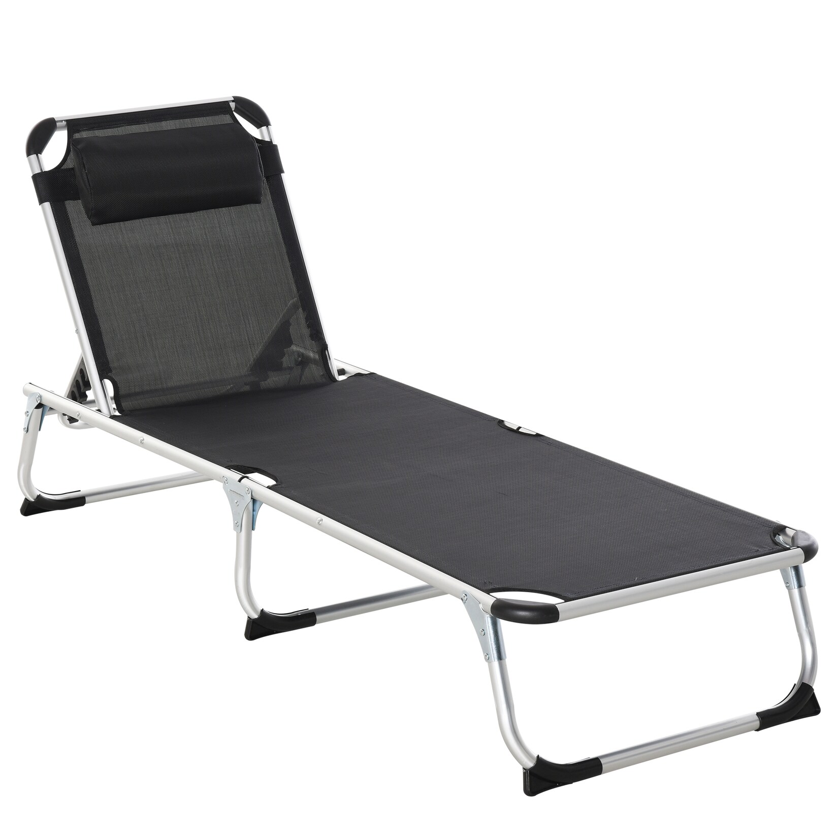 Sonnenliege Aluminium, Netzstoff, Schaumstoff