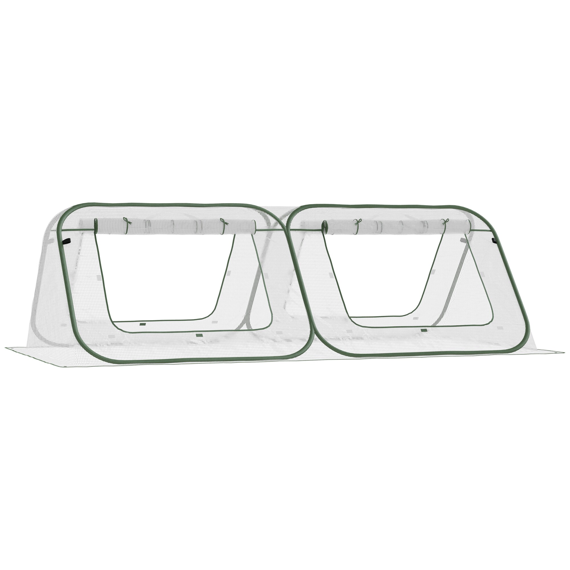 Outsunny Mini Gew&auml;chshaus Stahl, PE - Bild 1